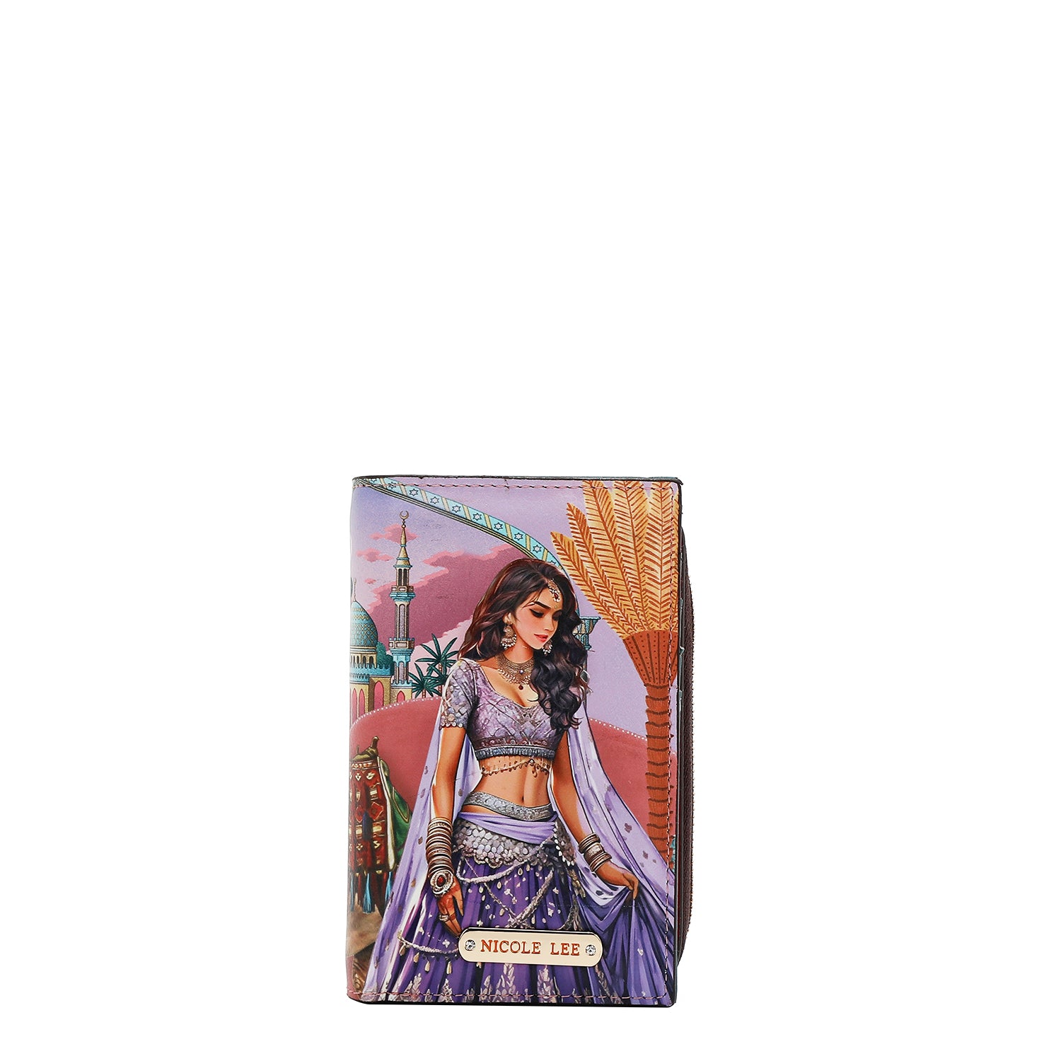 FALTBARE GELDBÖRSE MIT MITTIGEM REISSVERSCHLUSS (<tc>QUEEN CLEOPATRA</tc>)