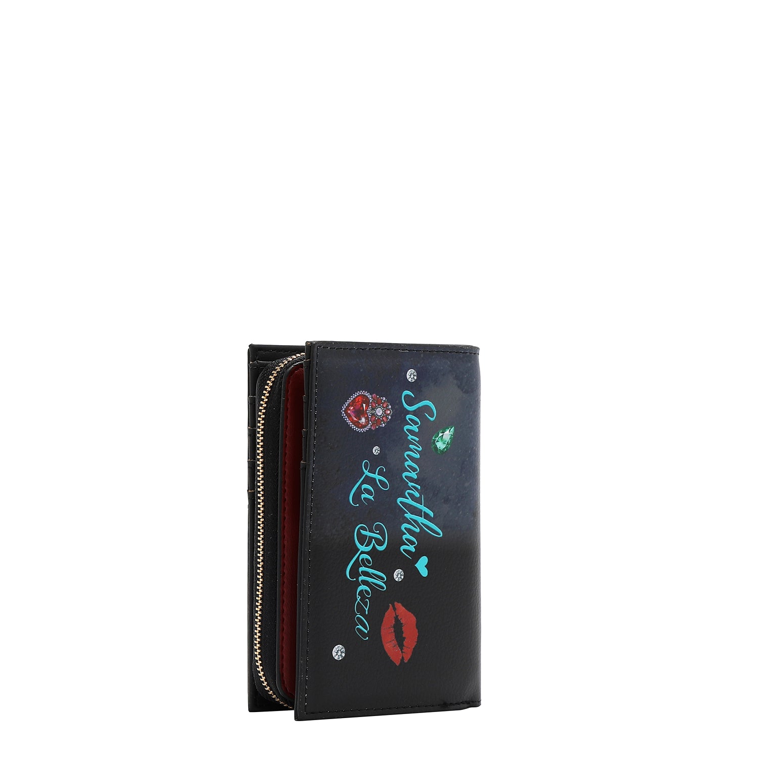 PORTEFEUILLE PLIABLE AVEC ZIP CENTRAL (<tc>SAMANTHA LA BELLEZA</tc>)