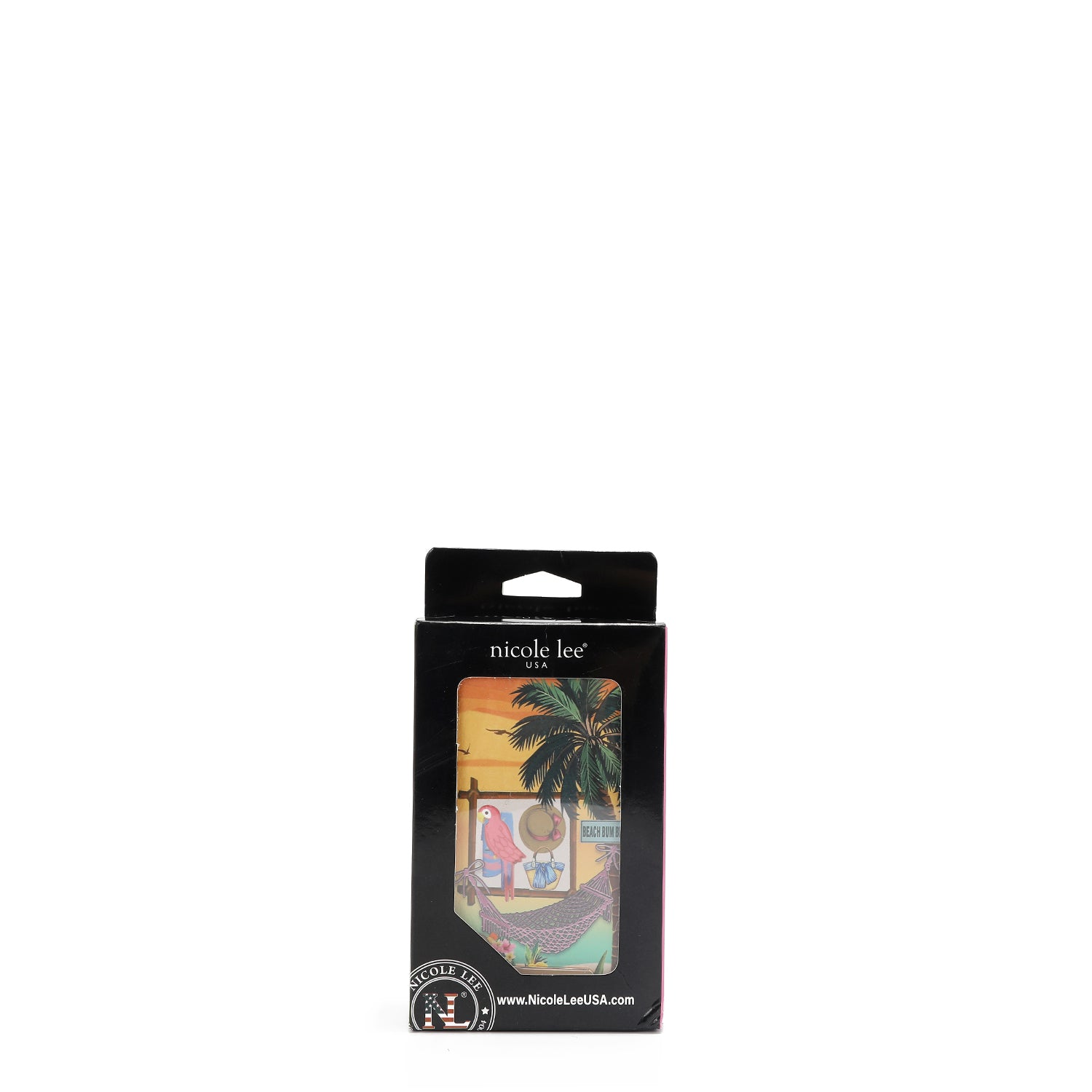 FOLDABLE WALLET WITH CENTRAL ZIP (<tc>SUN & SAND</tc>)