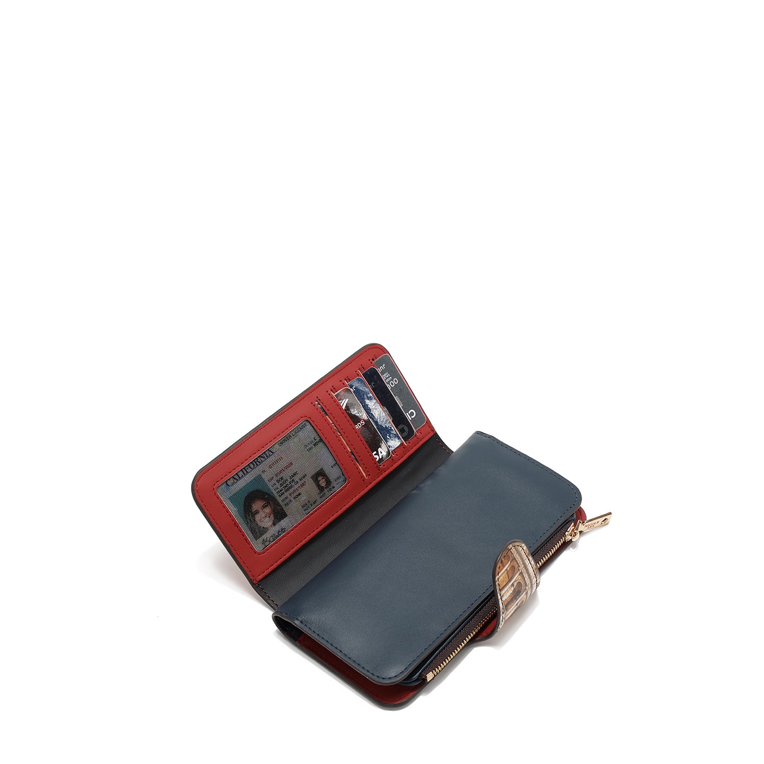 CARTERA PLEGABLE EN CAPAS (QUEEN CLEOPATRA)