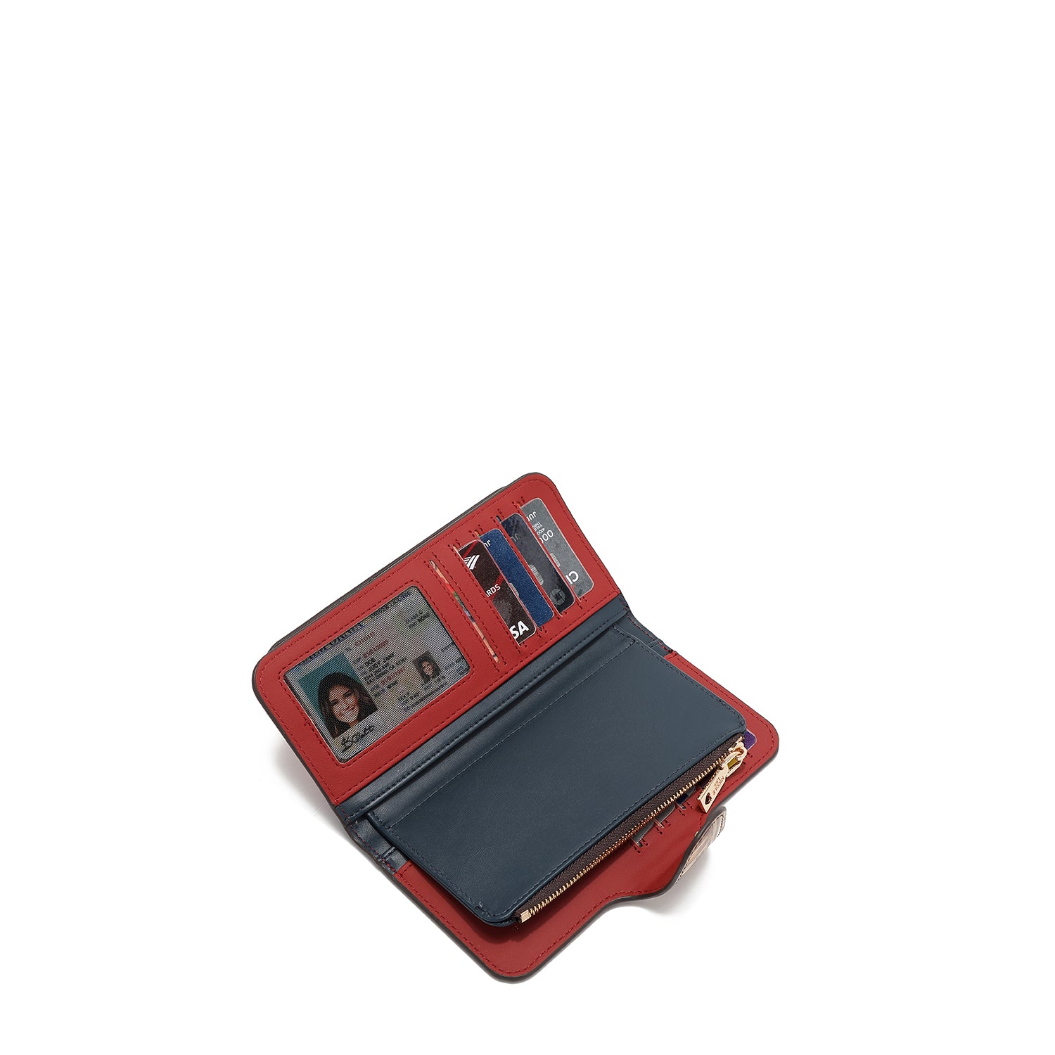 CARTERA PLEGABLE EN CAPAS (QUEEN CLEOPATRA)