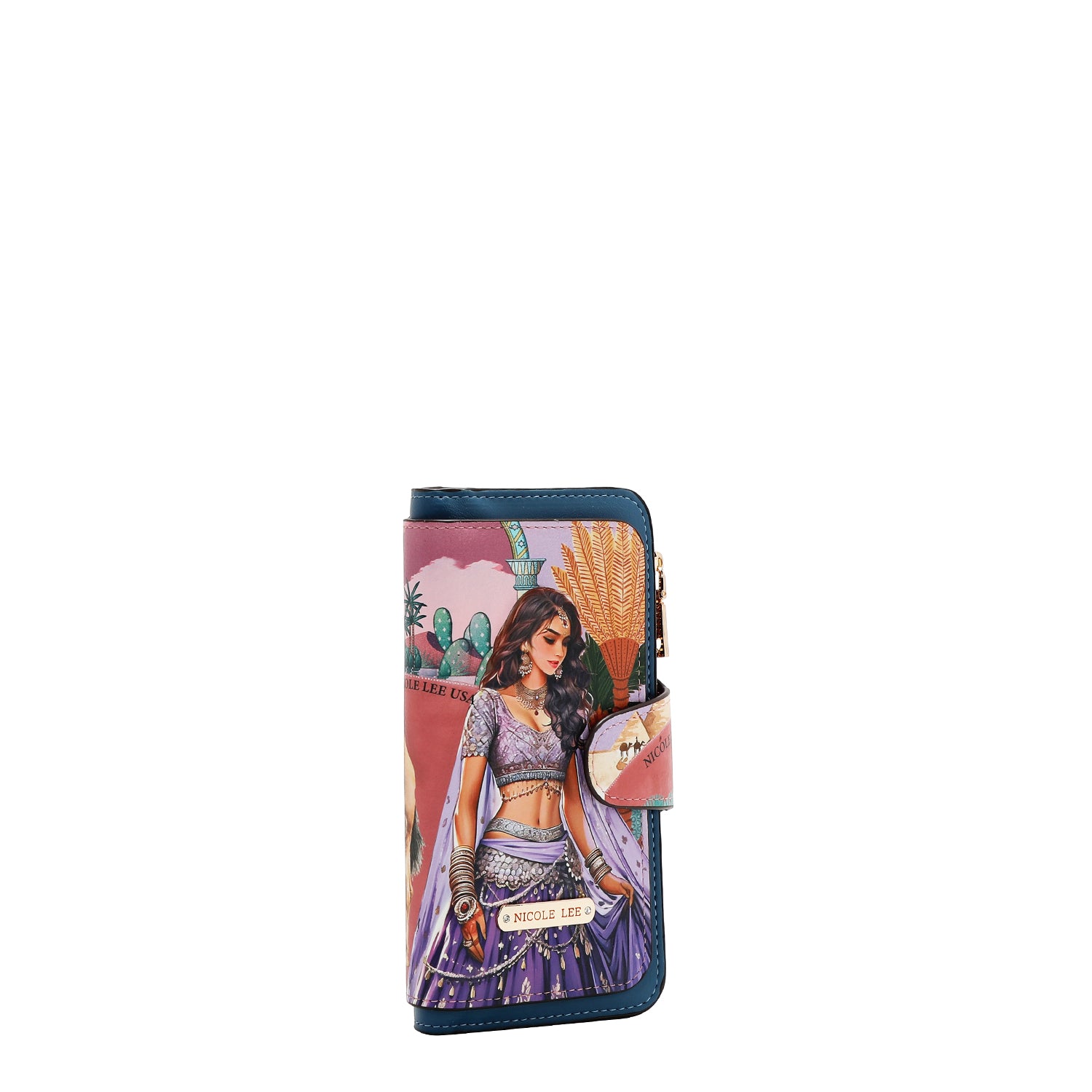 CARTERA PLEGABLE EN CAPAS (QUEEN CLEOPATRA)