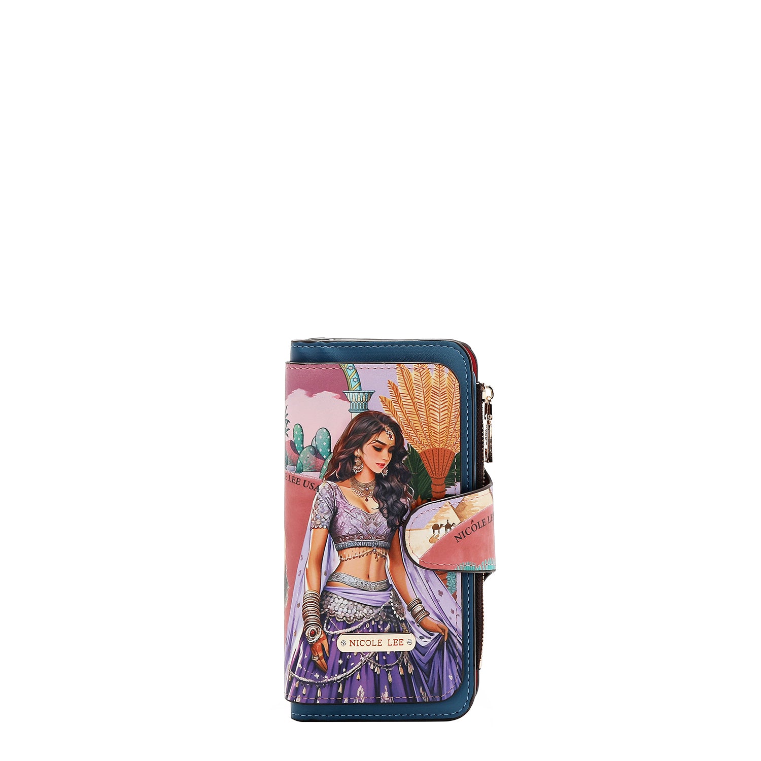 CARTERA PLEGABLE EN CAPAS (QUEEN CLEOPATRA)