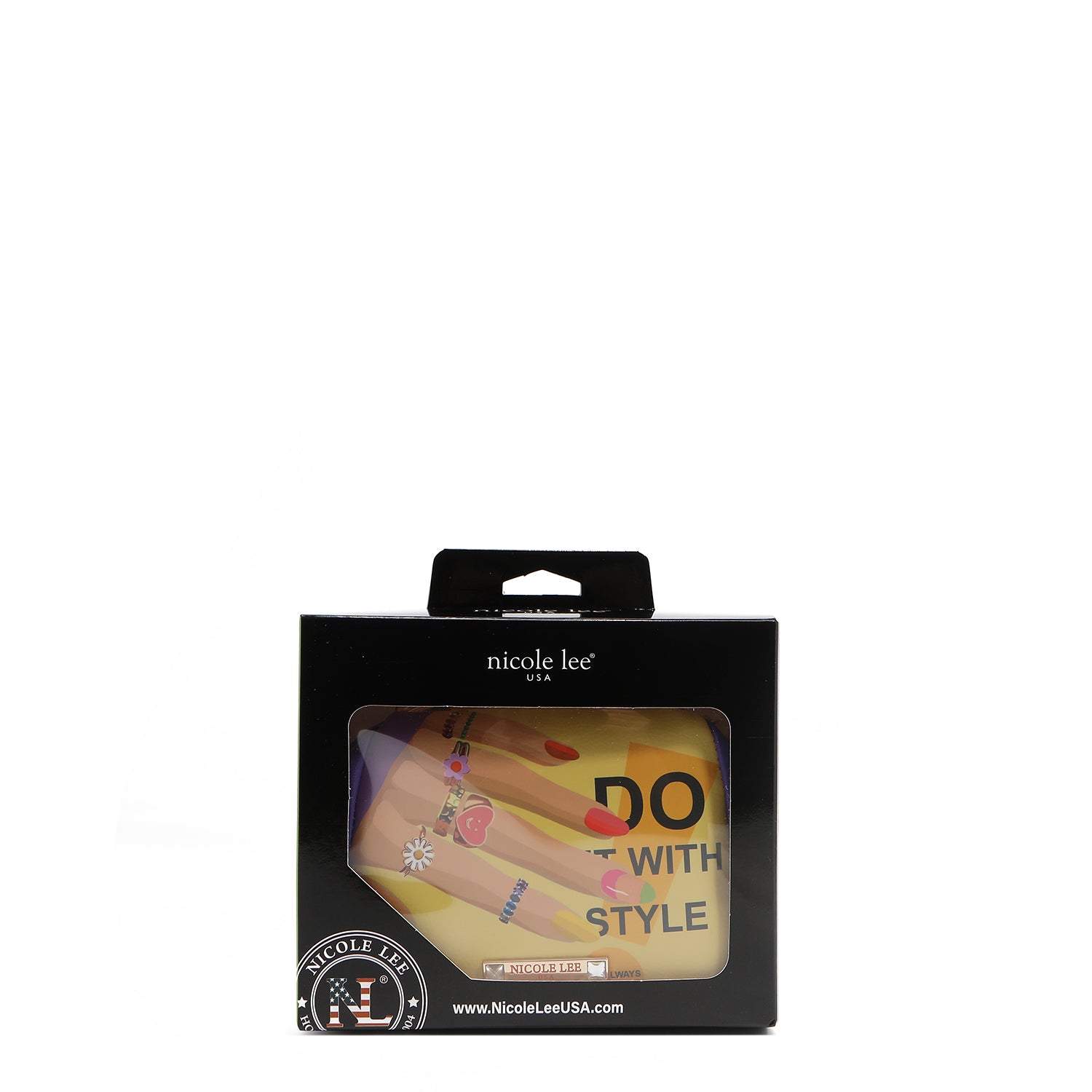 Mini borsa incrociata con chiusura della serratura del bacio (smalto)