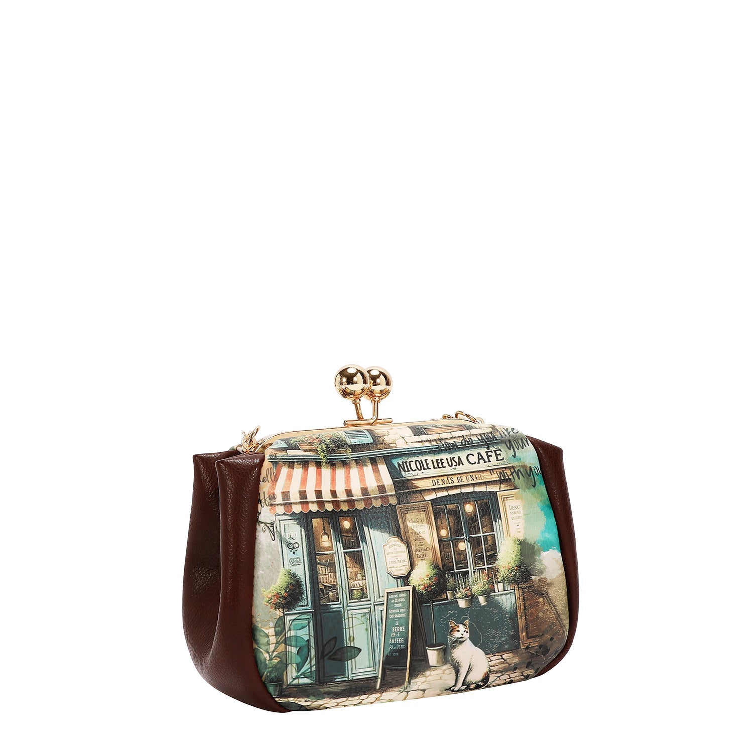 MINI BORSA A TRACOLLA CON CHIUSURA A SCATTO<tc>VIRTUAL FRIEND</tc>)