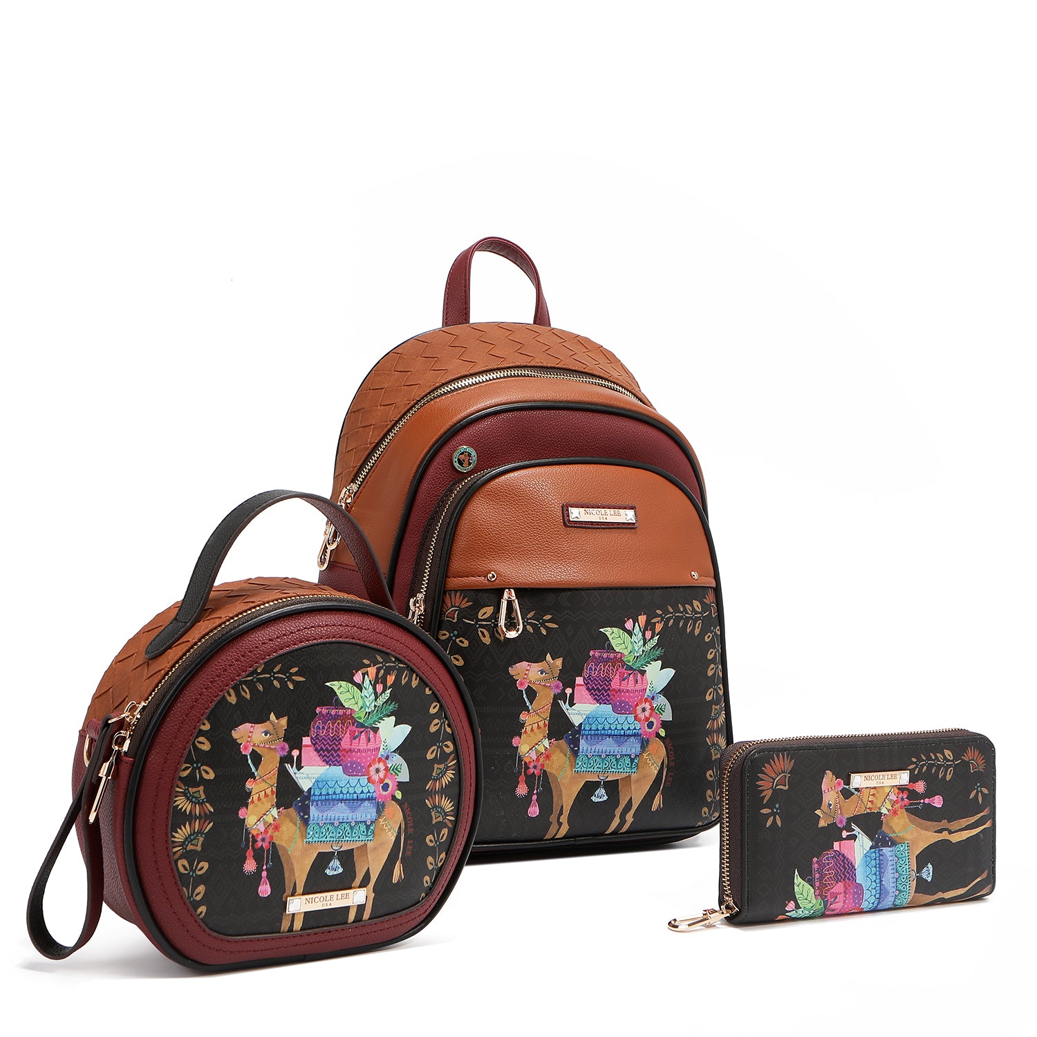 Set (sac à dos, bandit et portefeuille) (trésor du Sahara)