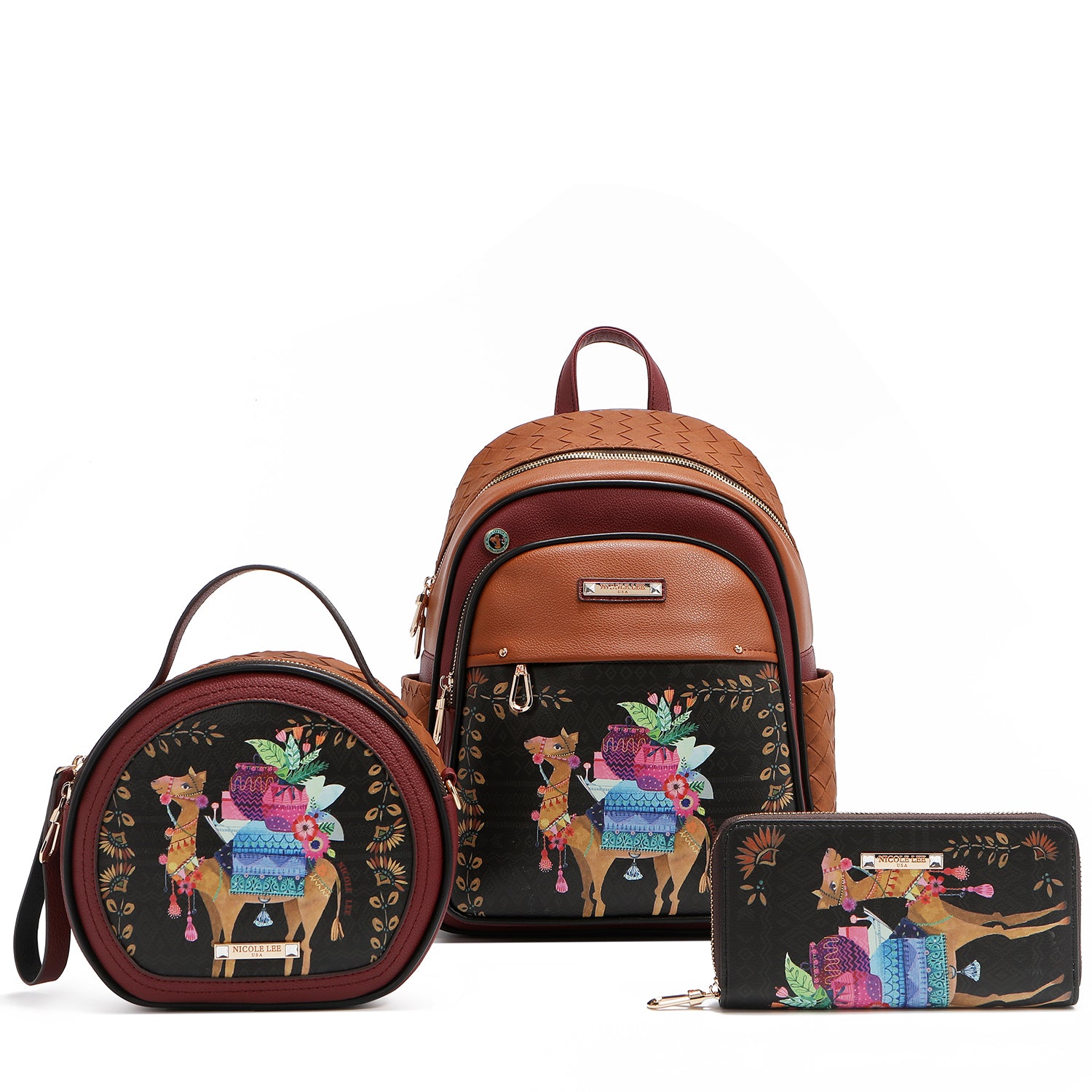 Set (sac à dos, bandit et portefeuille) (trésor du Sahara)