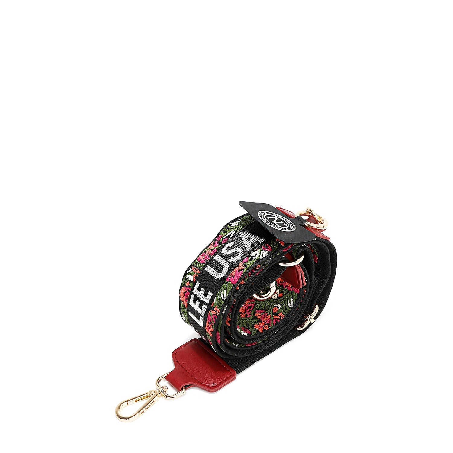 Ceinture polyvalente pour téléphone avec fleur (rouge)