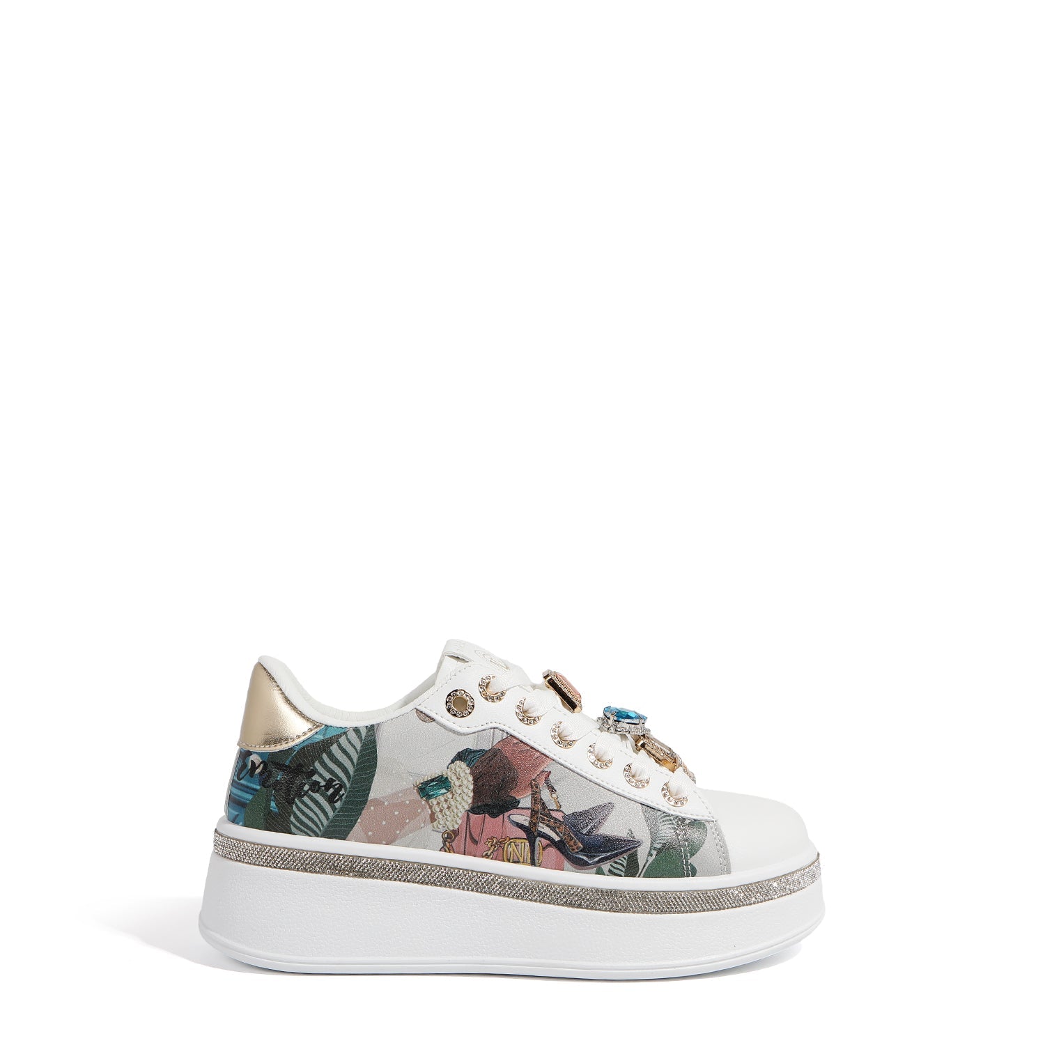 ZAPATILLAS DE MODA CON PEDRERÍA (EMOTION)