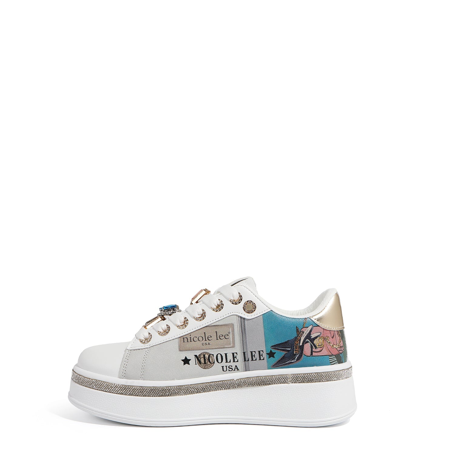 ZAPATILLAS DE MODA CON PEDRERÍA (EMOTION)