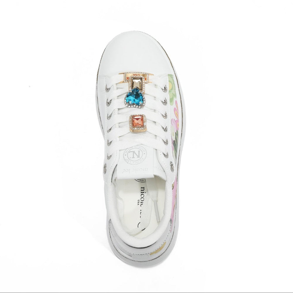 SNEAKERS ALLA MODA CON STRASS (<tc>VIOLET BLOSSOM</tc>)