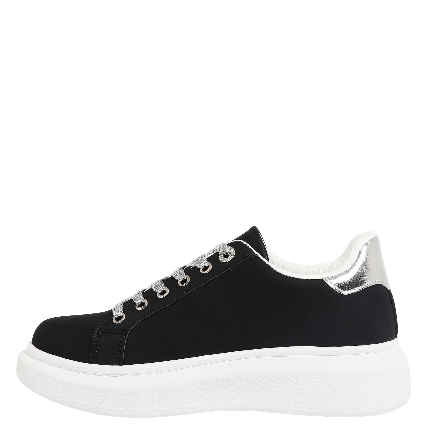 SNEAKERS PLATFORM CON CERNIERE (NERO)