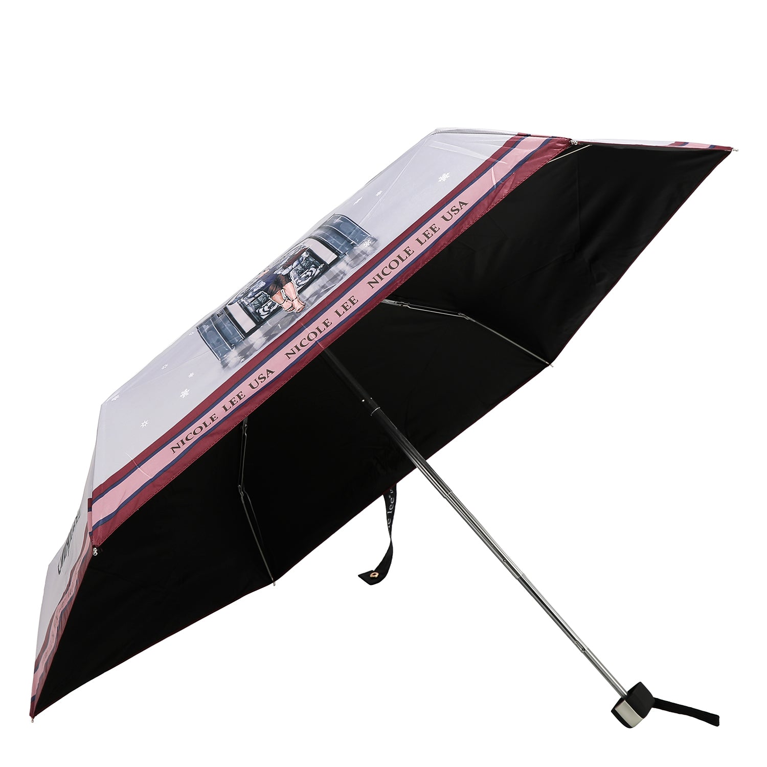Compact Umbrella, With a UV-Protected Interior Travel-friendly and