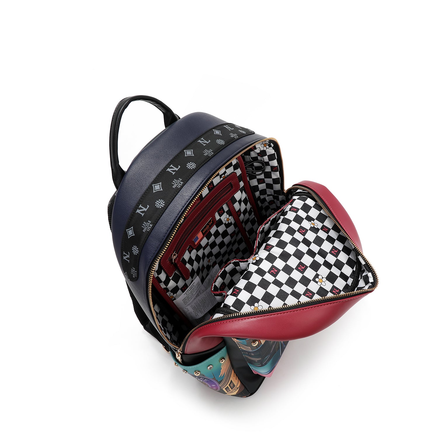 GRAND SAC À DOS AVEC PORT DE CHARGEMENT USB ET SAC (<tc>AKIKO LA BELLEZA</tc>)