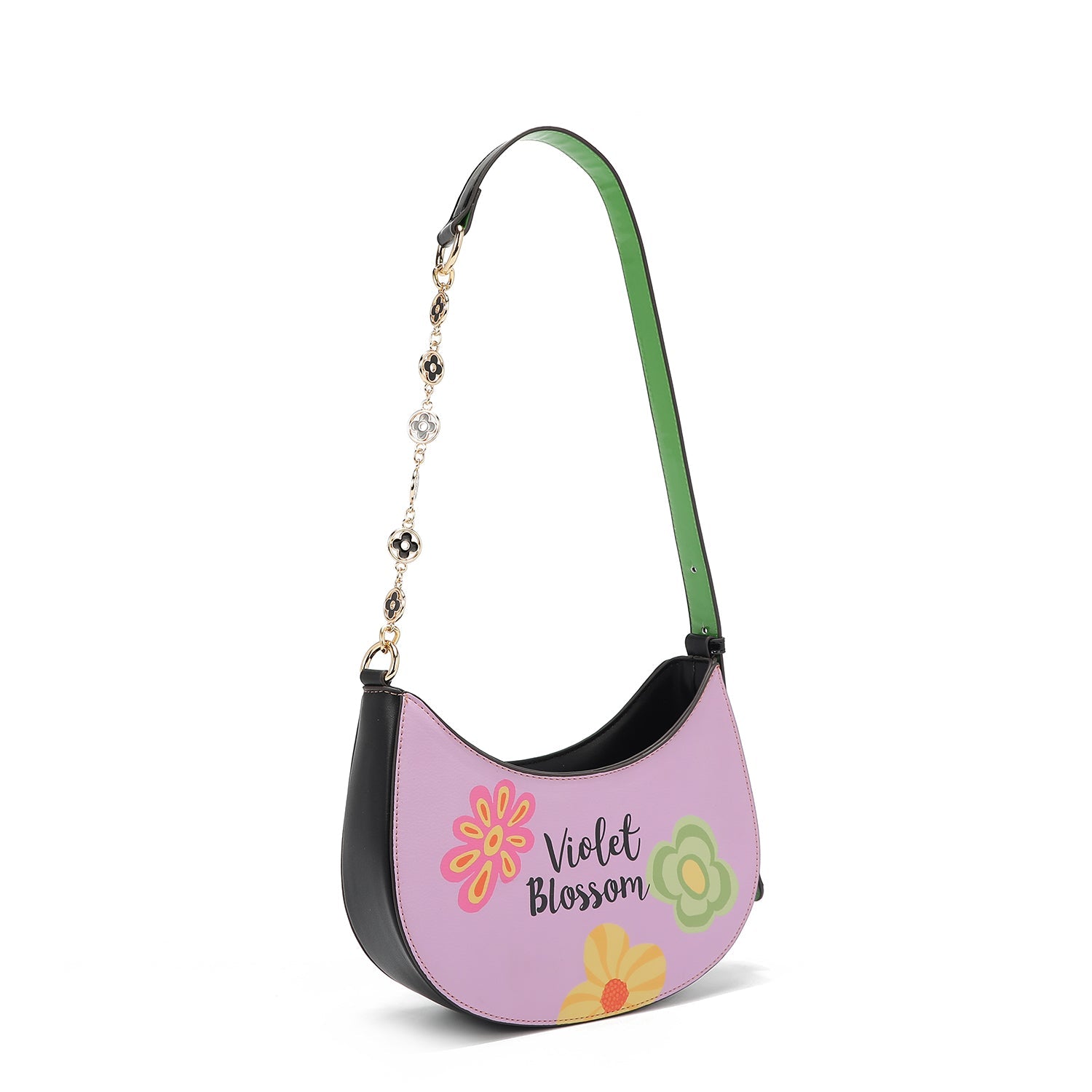 BORSA A SPALLA (<tc>VIOLET BLOSSOM</tc>)