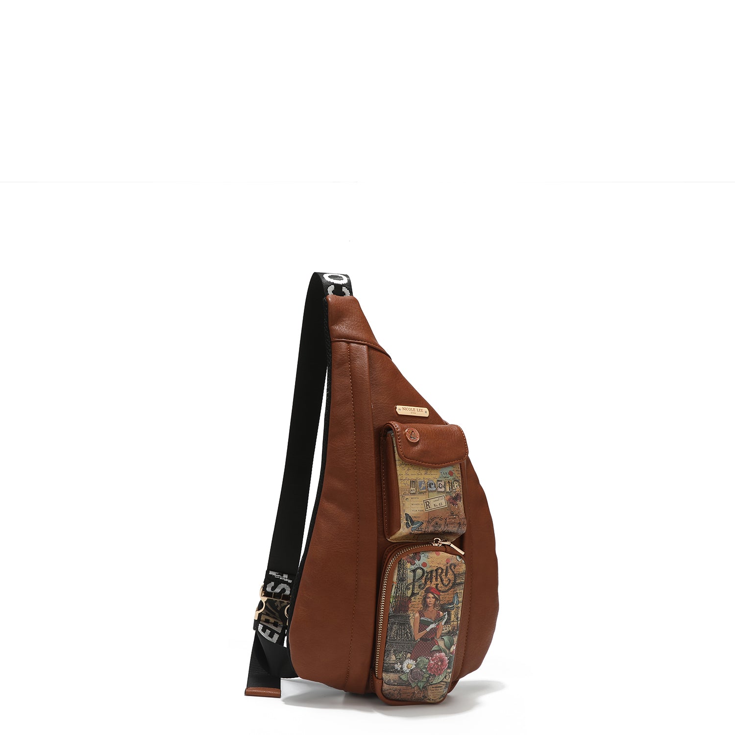 Cross backpack with outer pockets