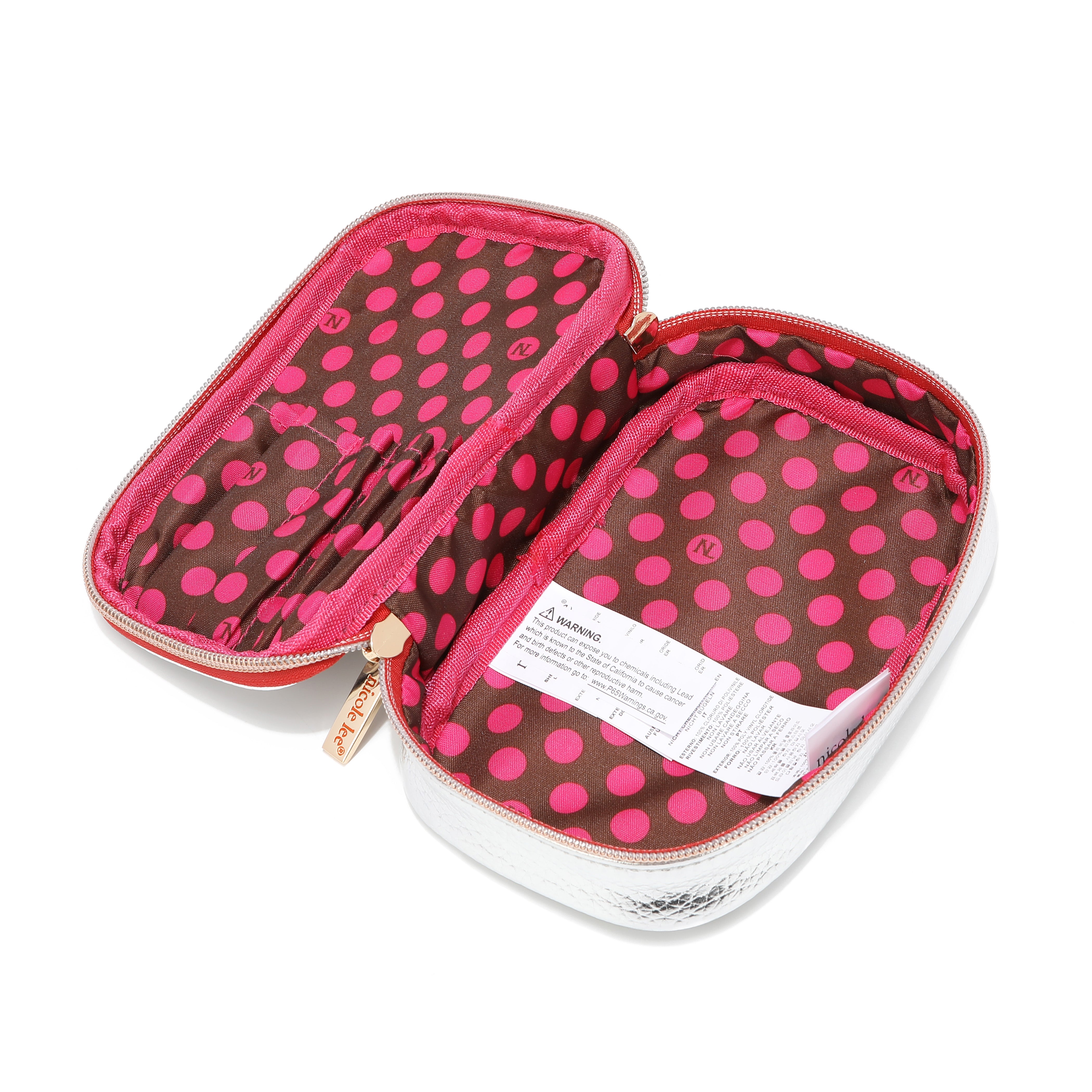 Set von Make -up -Bürsten mit Gehäuse