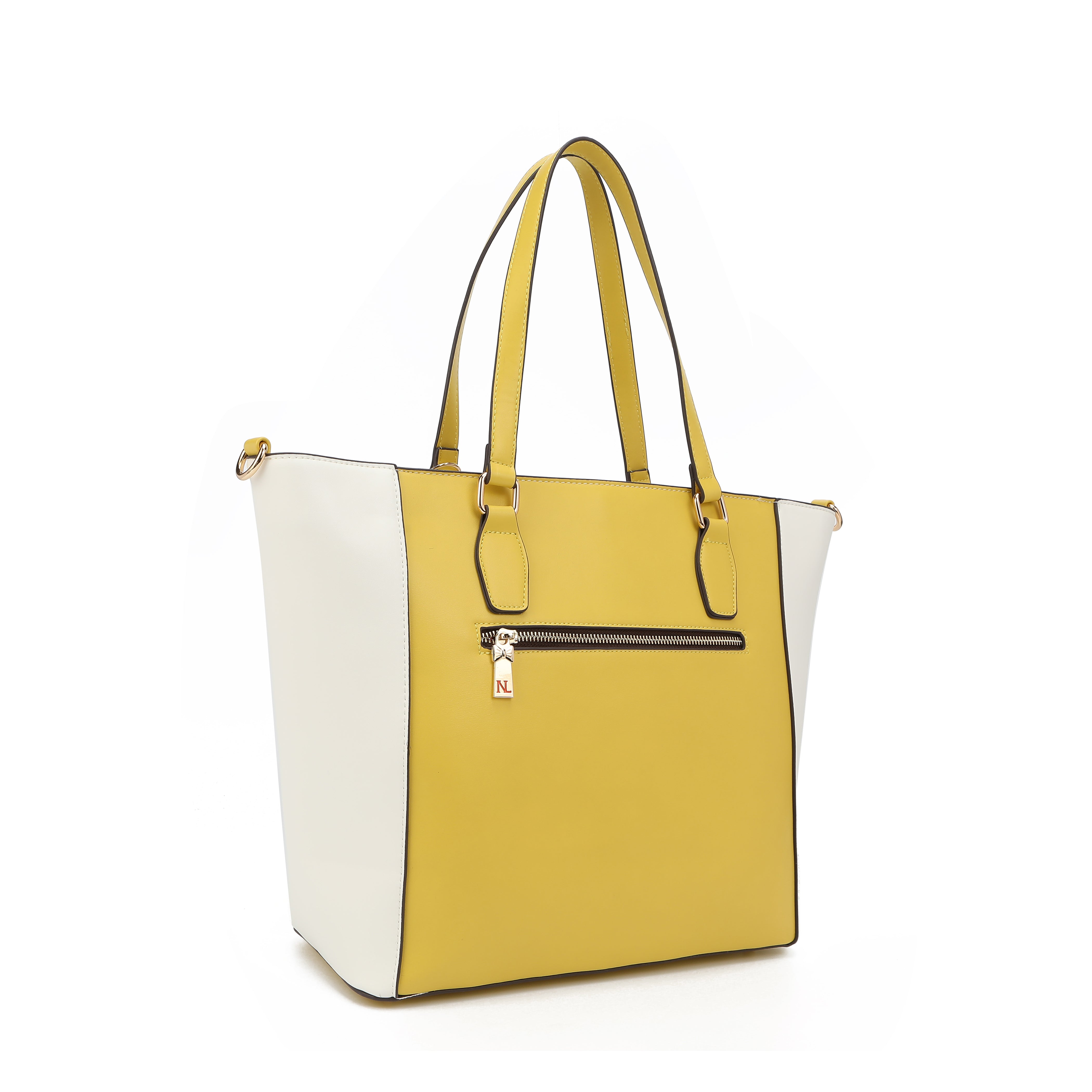 Bolsa de compras com bordado floral