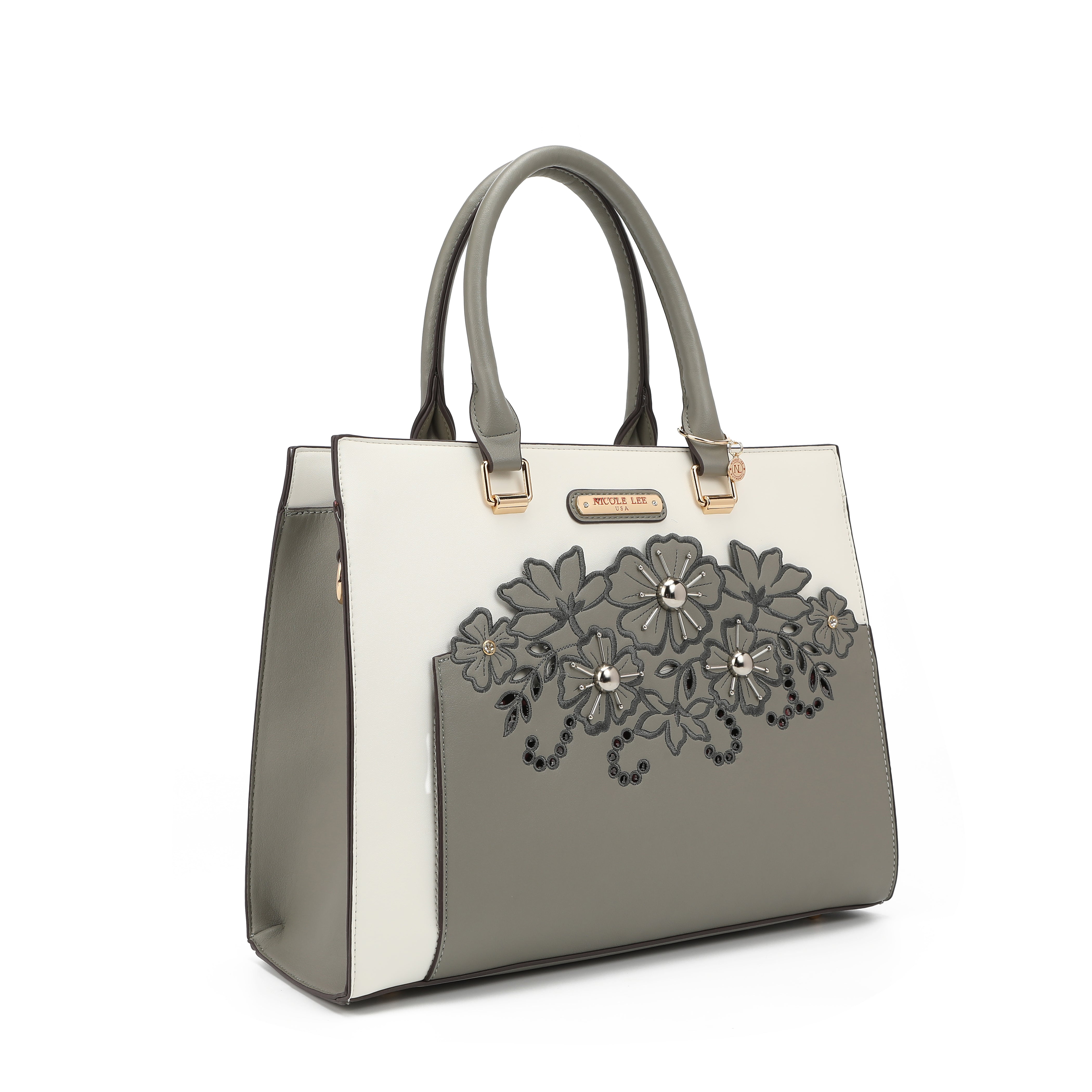 Bolsa com bordado floral