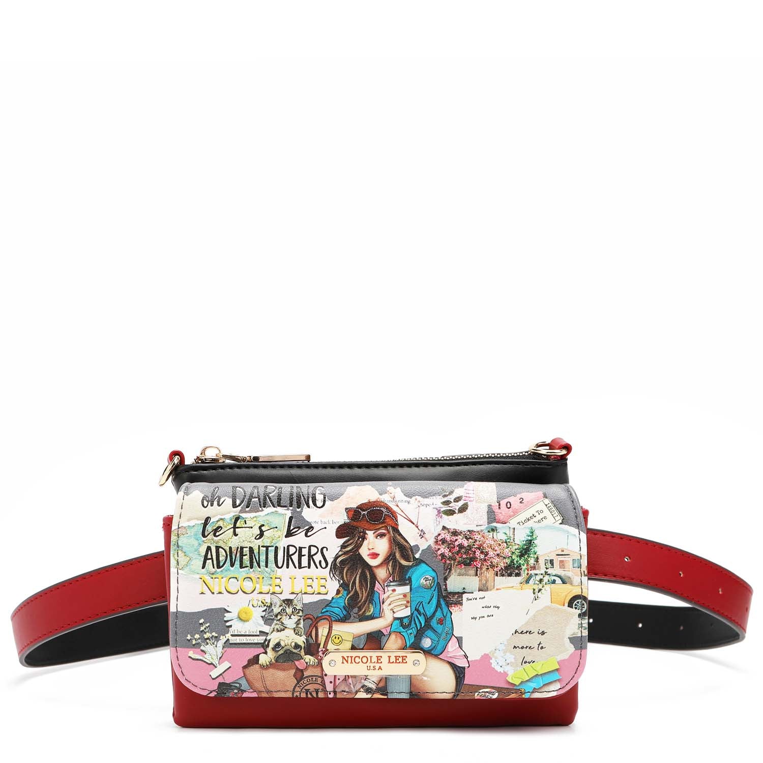 Cabrio Fine a Bandolera mit Druck