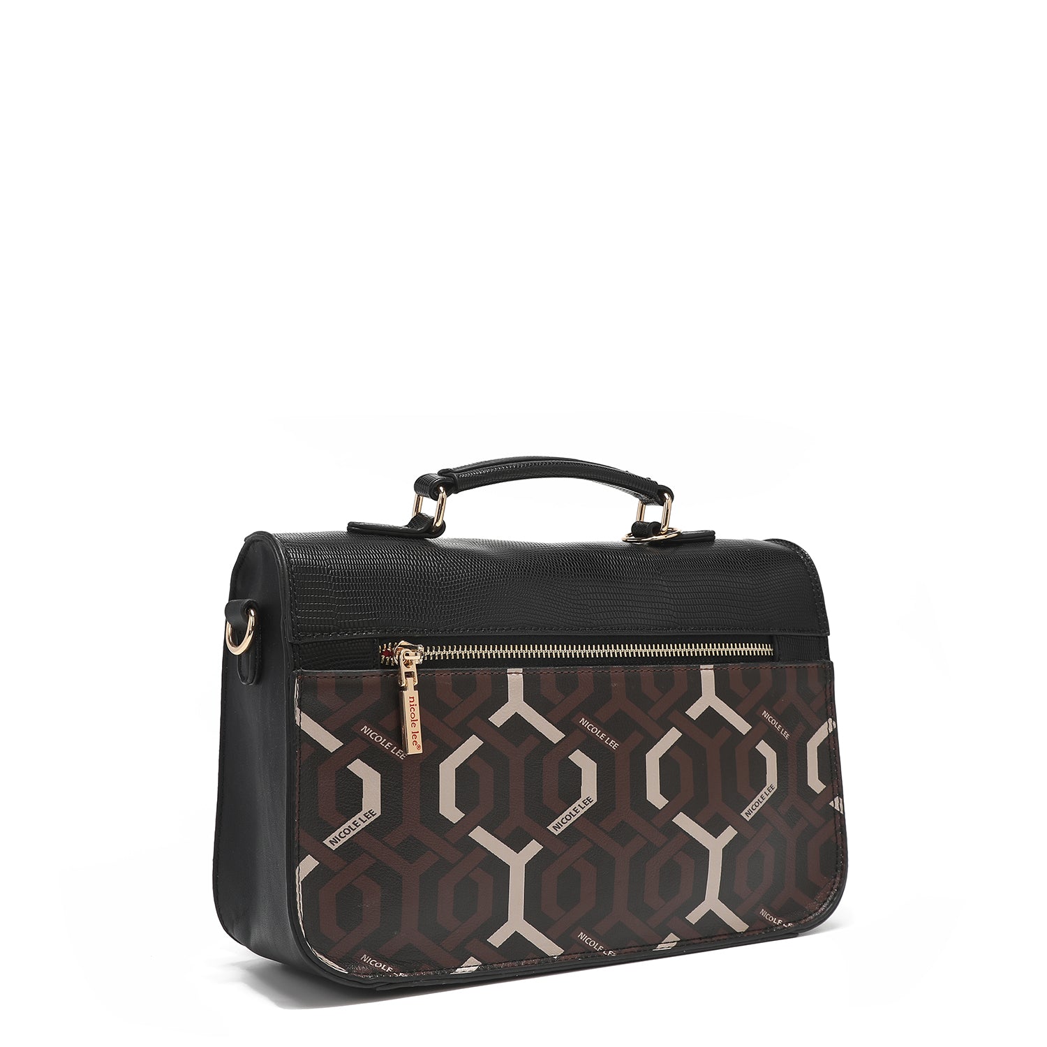 BORSA A TRACOLLA PICCOLA "GEOMETRICA".