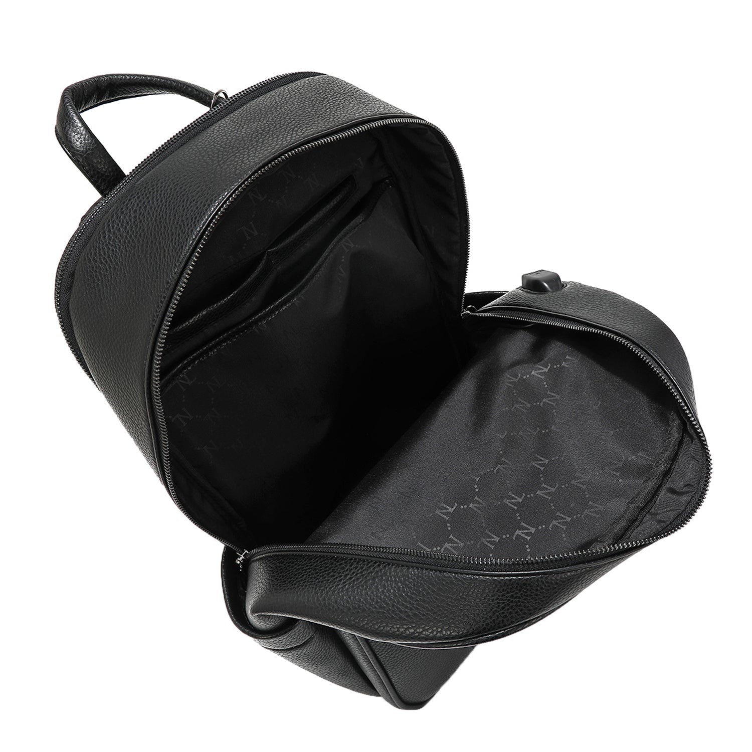 MOCHILA PRETA DE HOMEM COM PORTA DE CARREGAMENTO USB