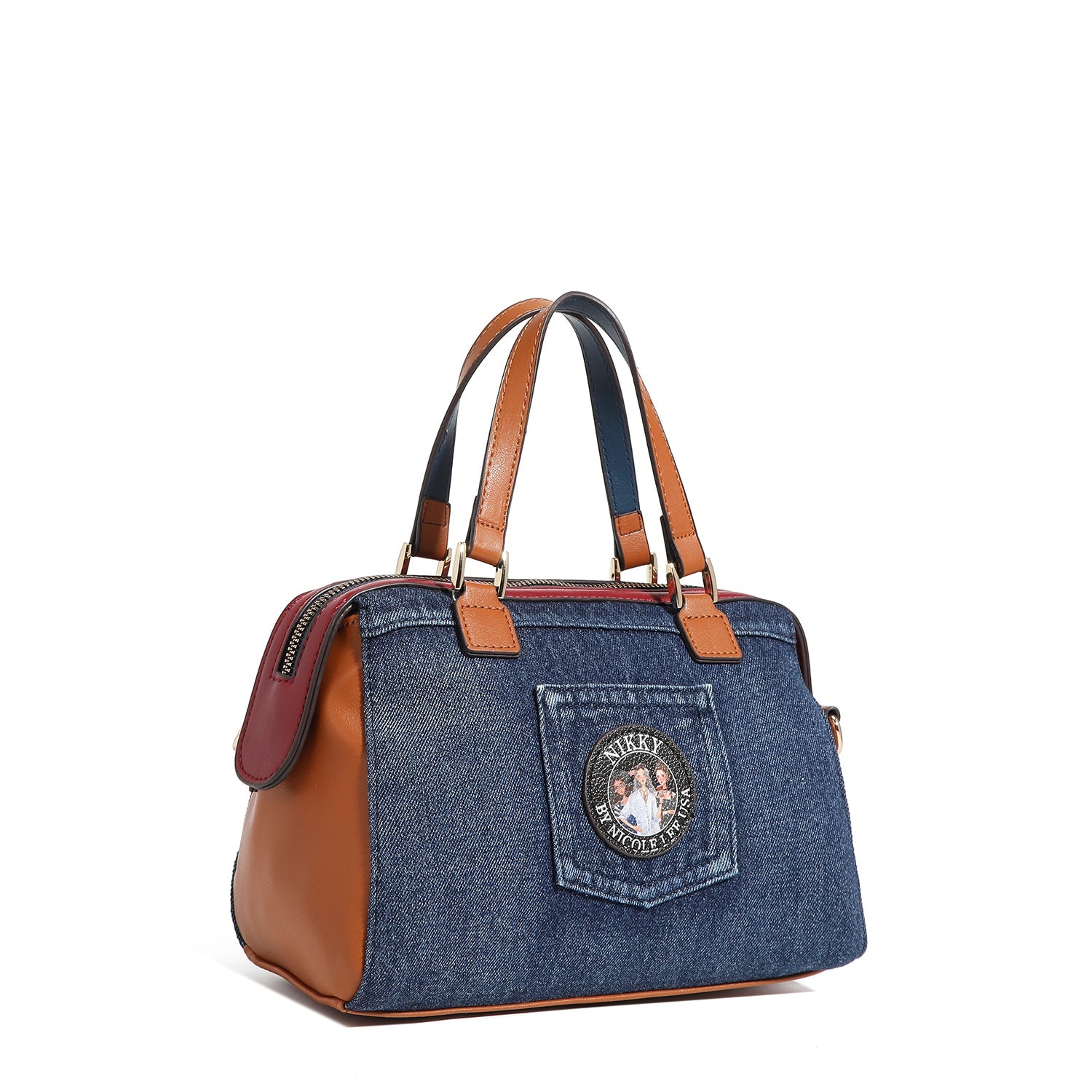 BORSA A TRACOLLA PICCOLA BOSTON <tc>Denim</tc>