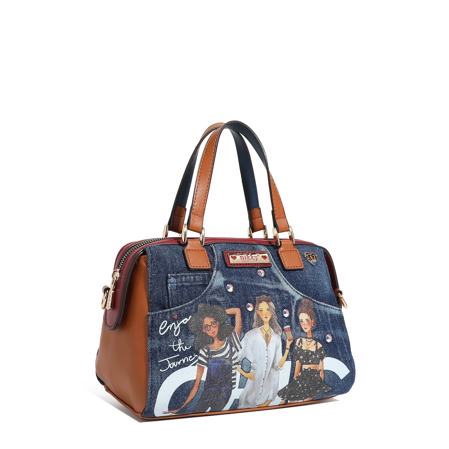 BORSA A TRACOLLA PICCOLA BOSTON <tc>Denim</tc>