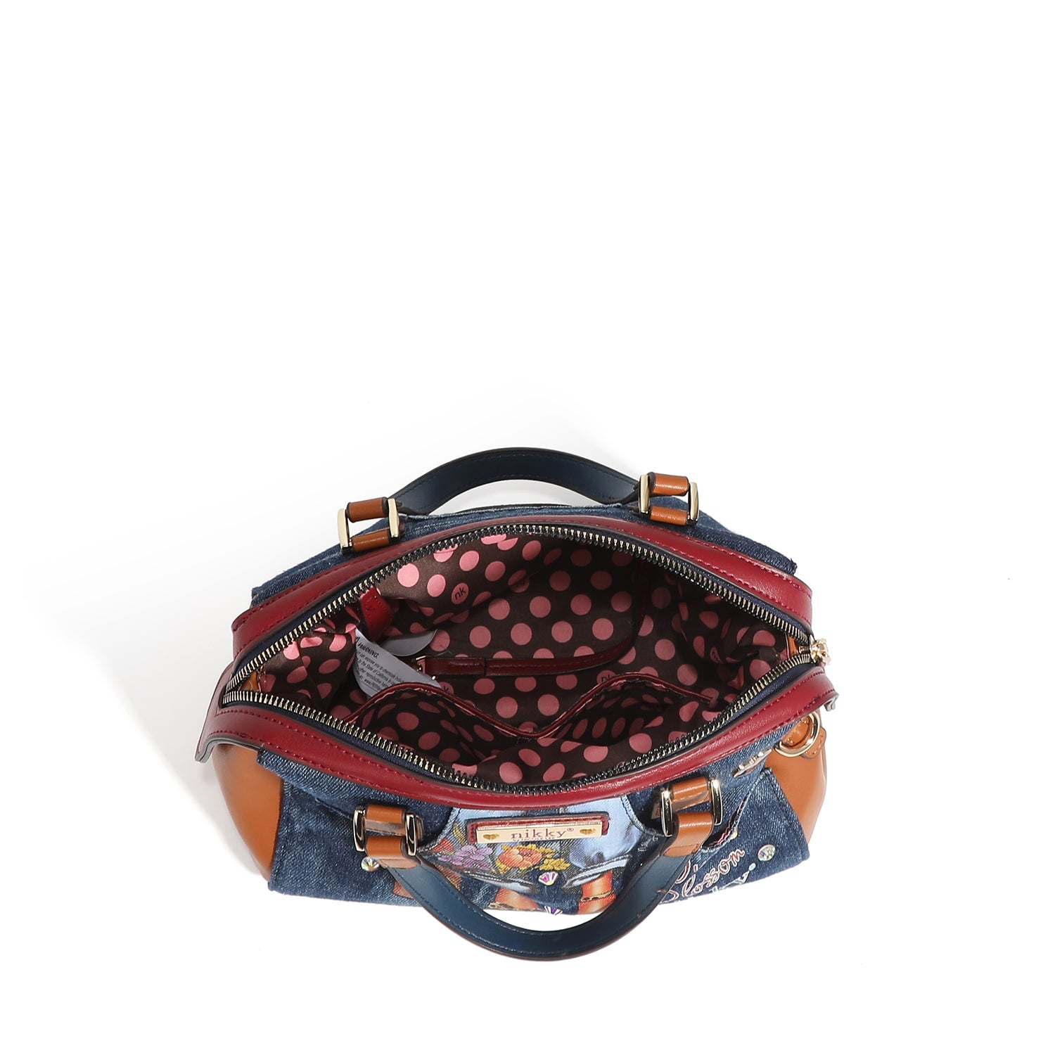 BORSA A TRACOLLA PICCOLA BOSTON <tc>Denim</tc>