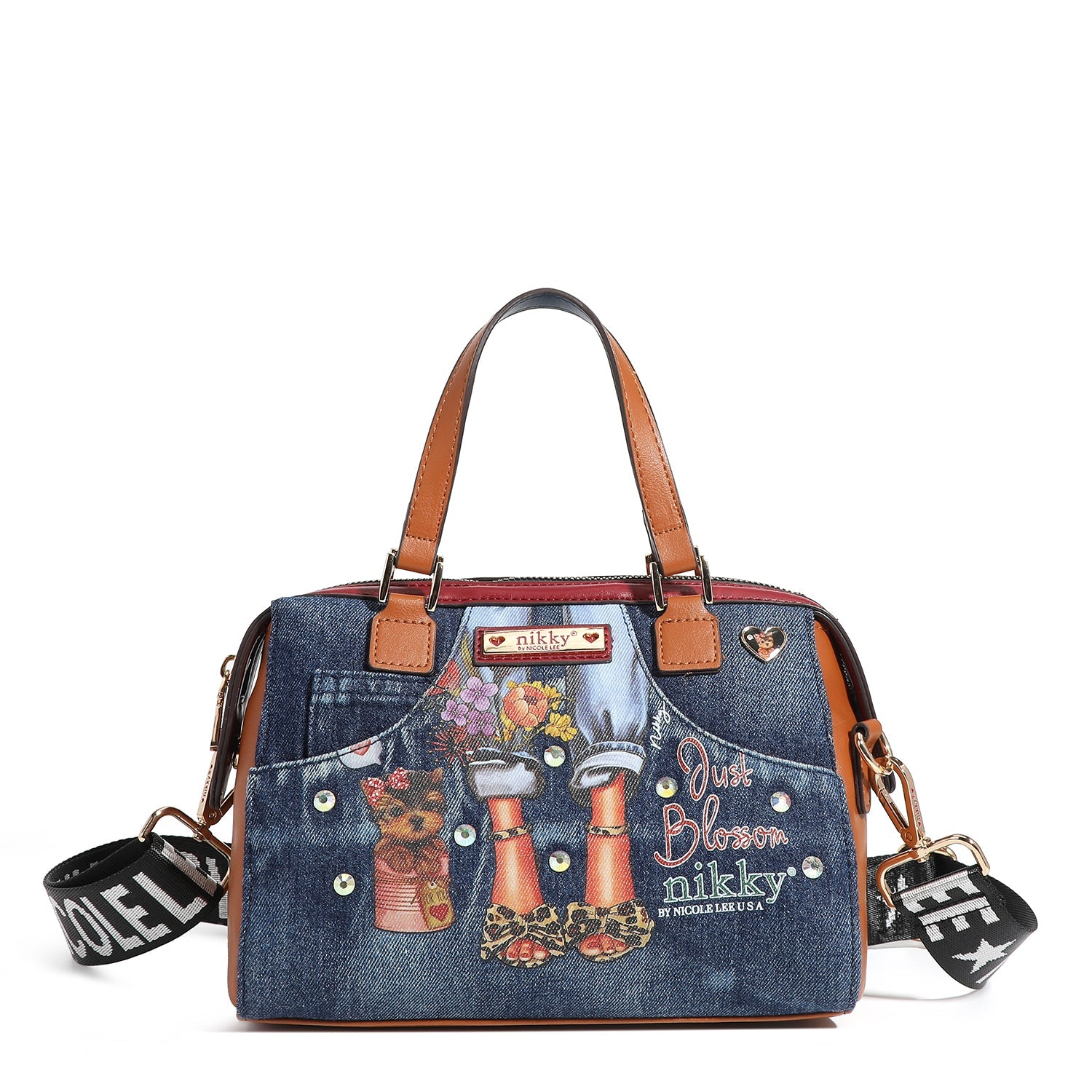 BORSA A MESSAGGIO BOSTON PICCOLA <tc>Denim</tc>