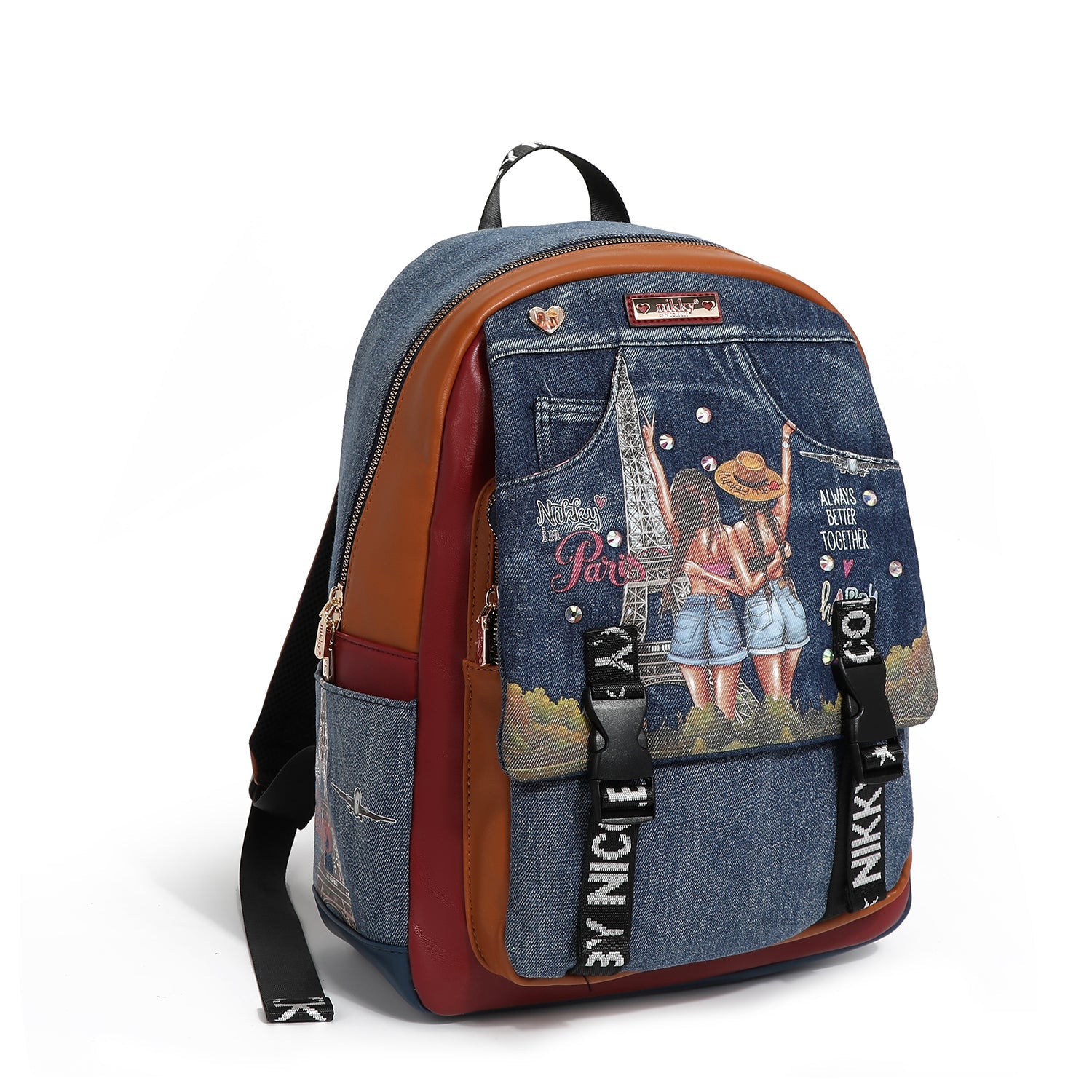 GROSSER RUCKSACK MIT KLAPPE <tc>Denim</tc>