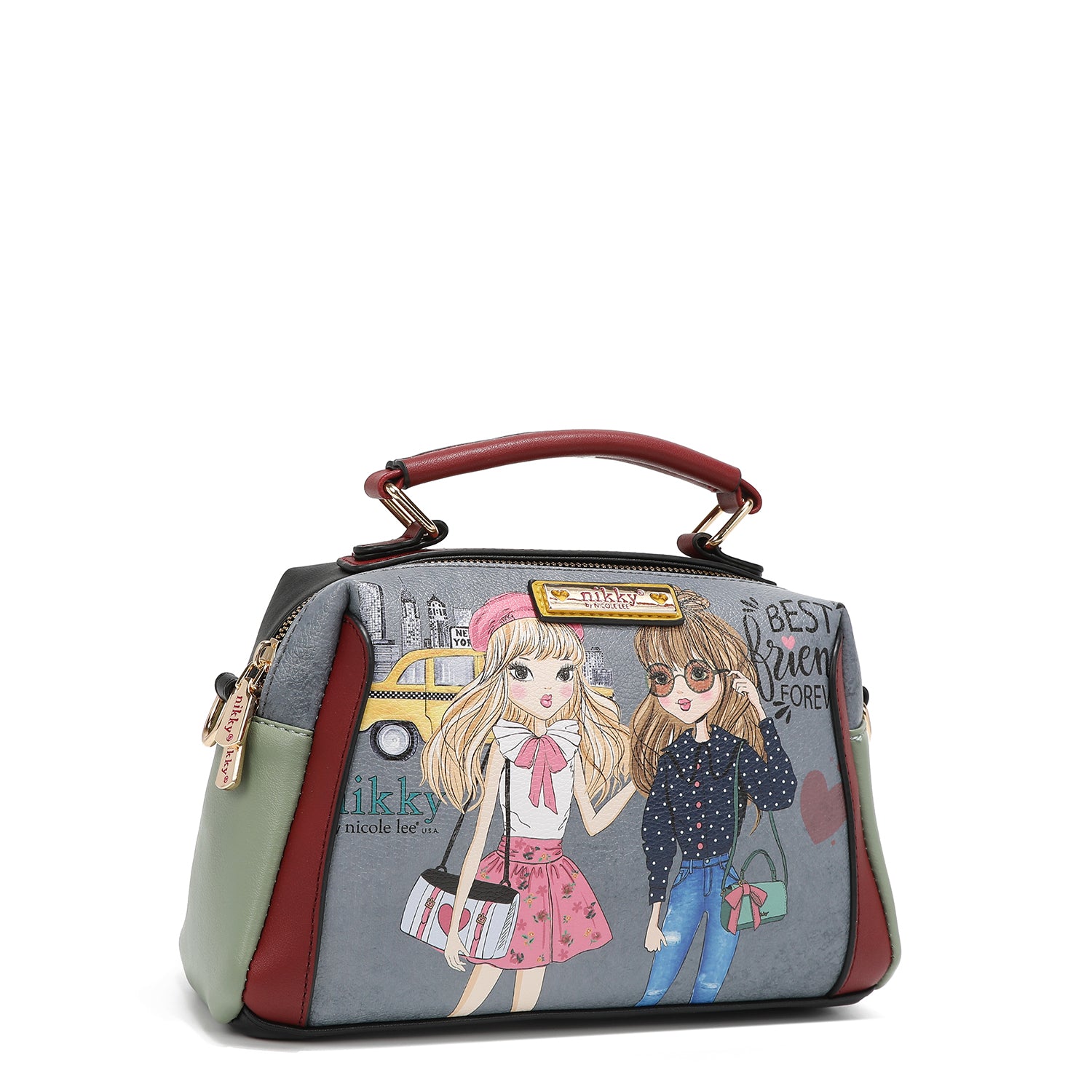 BOLSA TIRACOLO MÉDIA "AMIGOS SE PARECEM"