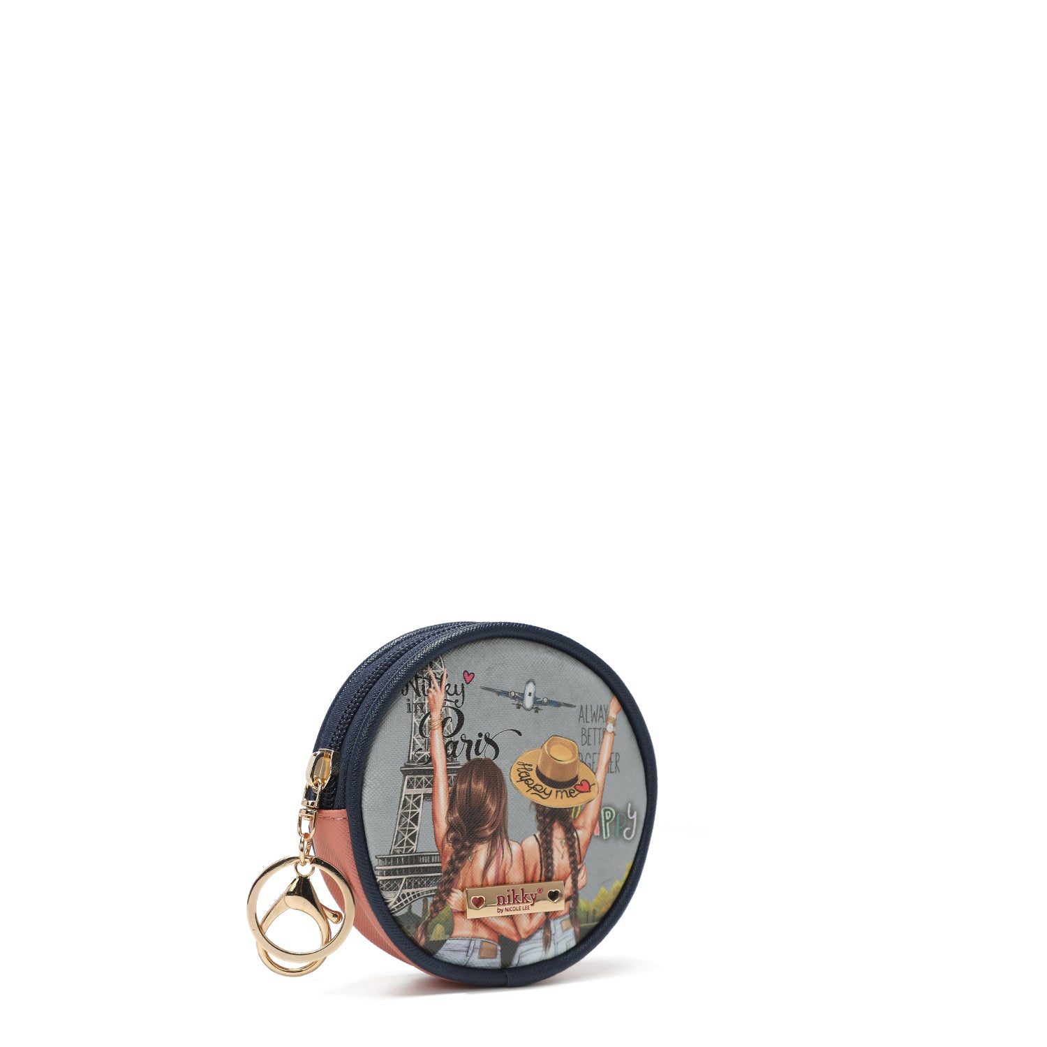 PORTACHIAVI CON PORTAFOGLIO CIRCOLARE <tc>NIKKY</tc>