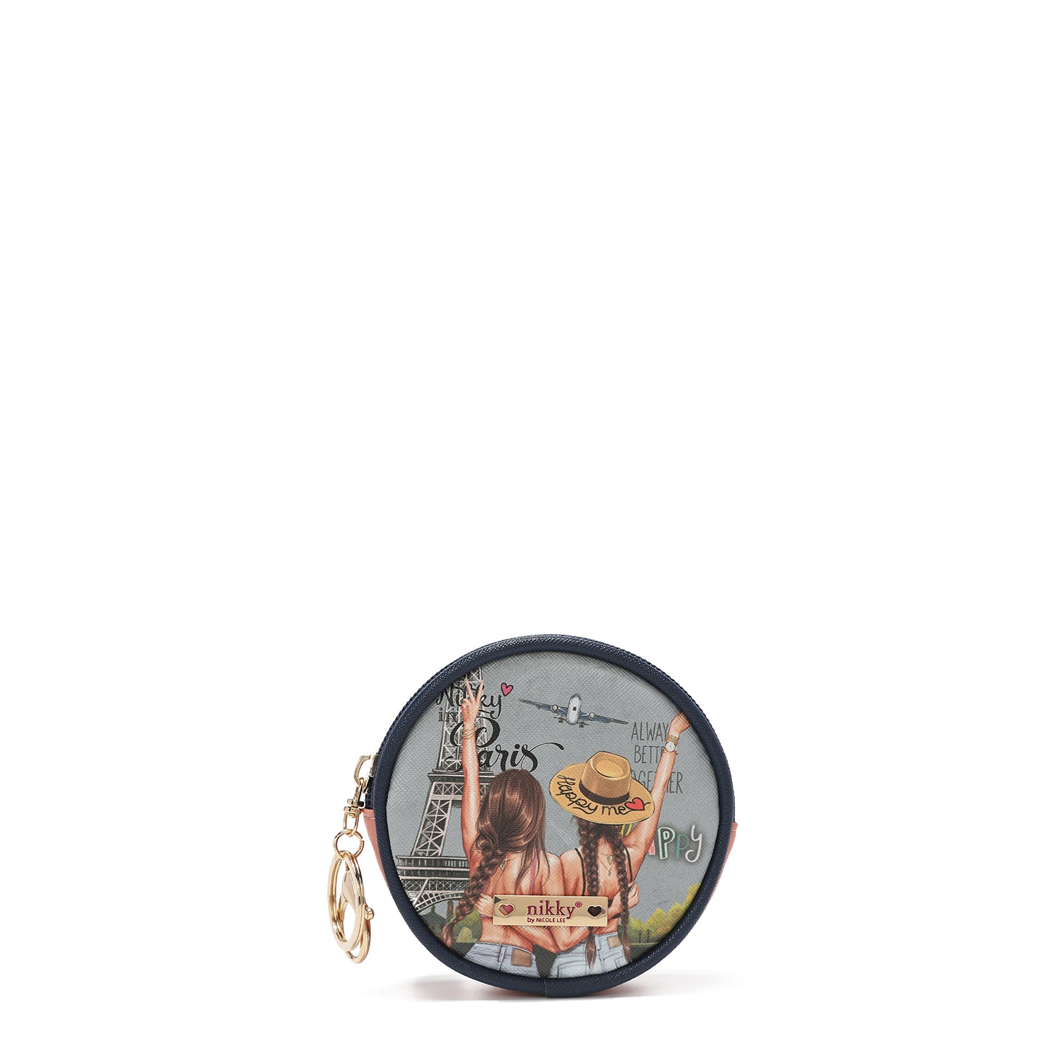 CHAVEIRO COM CARTEIRA CIRCULAR <tc>NIKKY</tc>