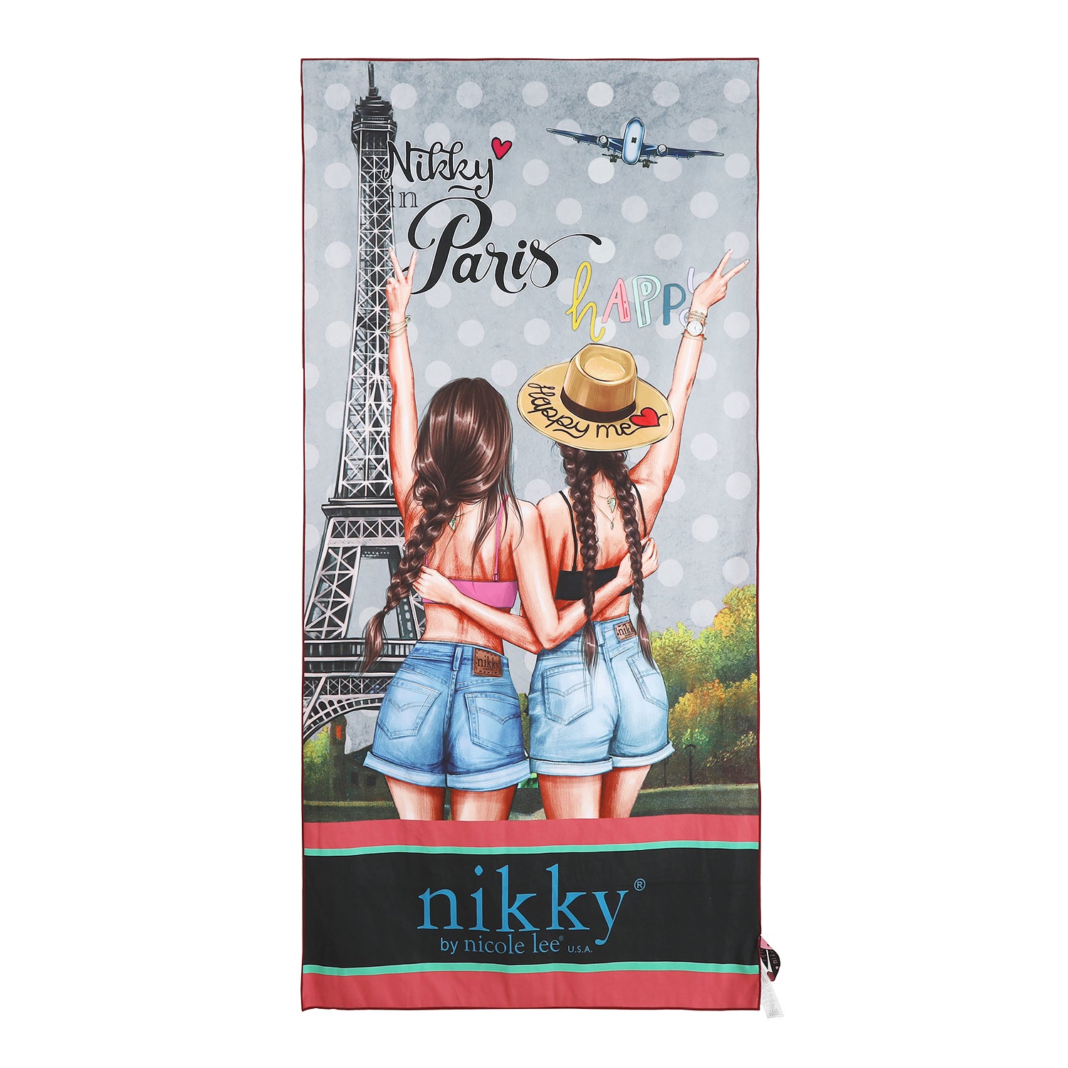 PRINTED BEACH TOWEL (<tc>Nikky</tc>)