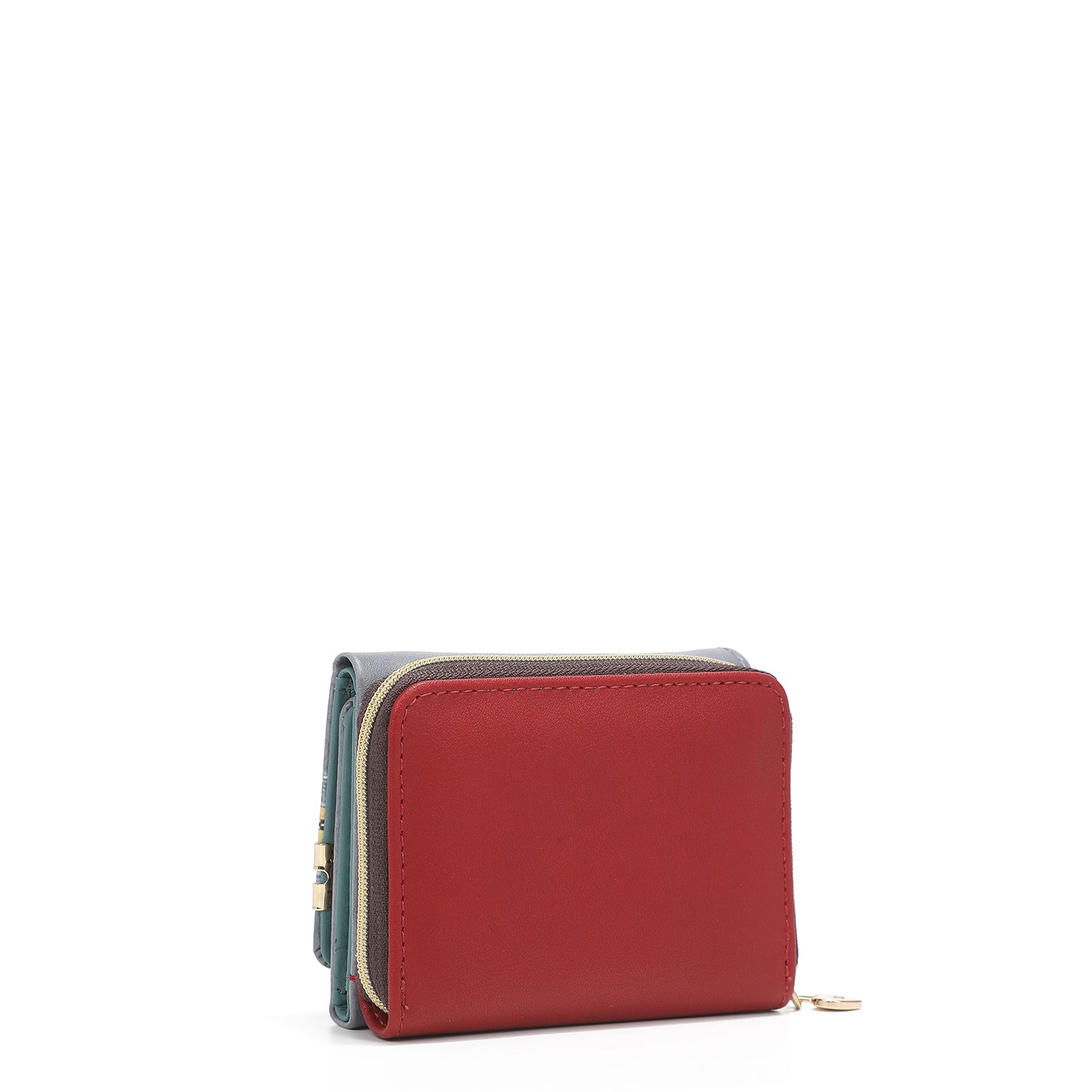 Portfólio com divisão tripla + bolsa de zíper