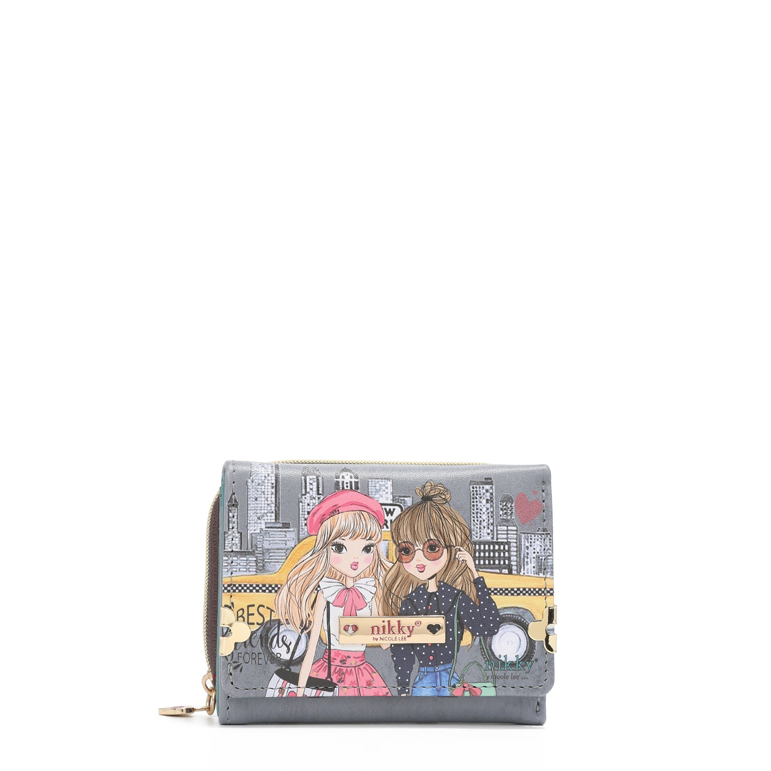 Portfólio com divisão tripla + bolsa de zíper