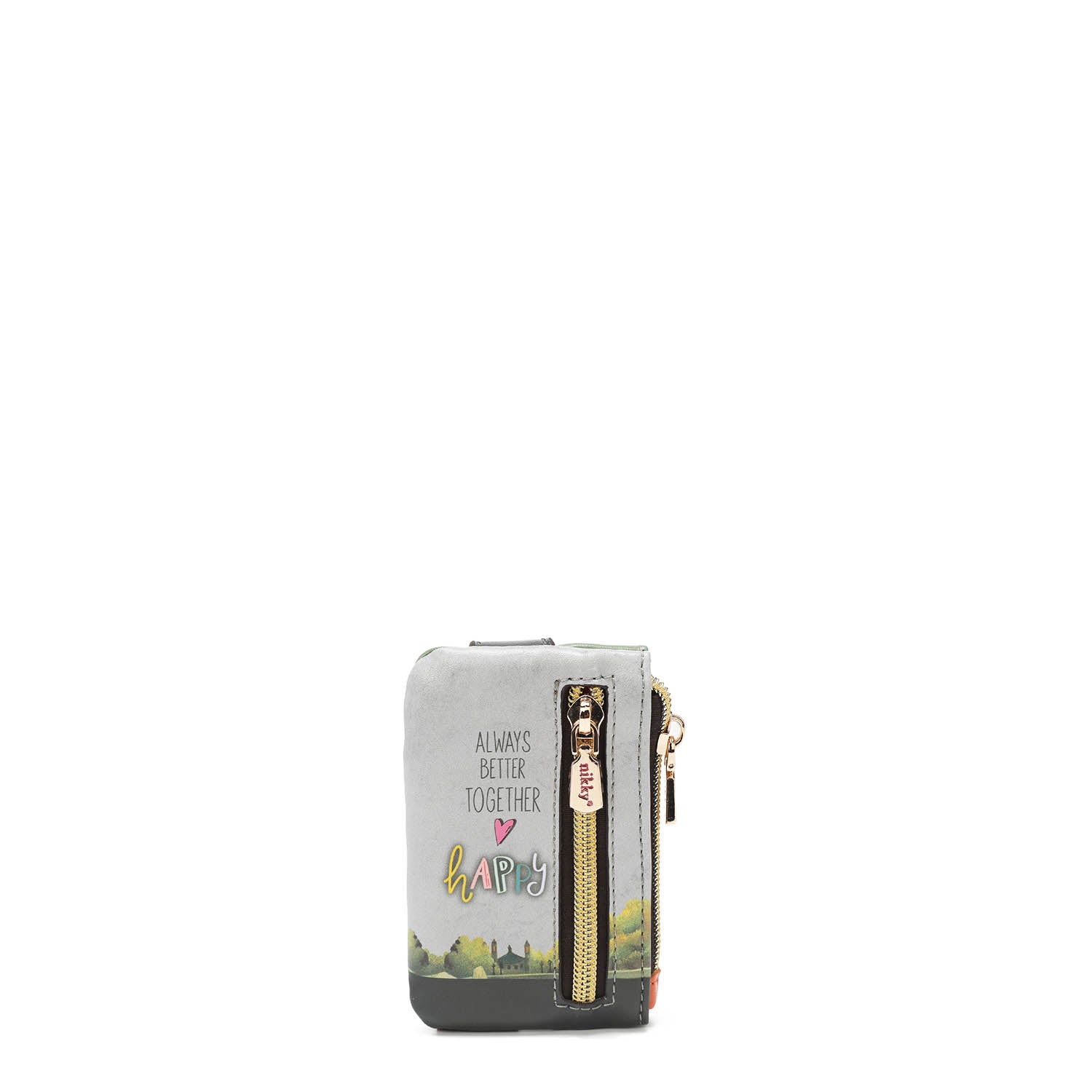 Mini -Karton mit Reißverschluss und Druckknopf