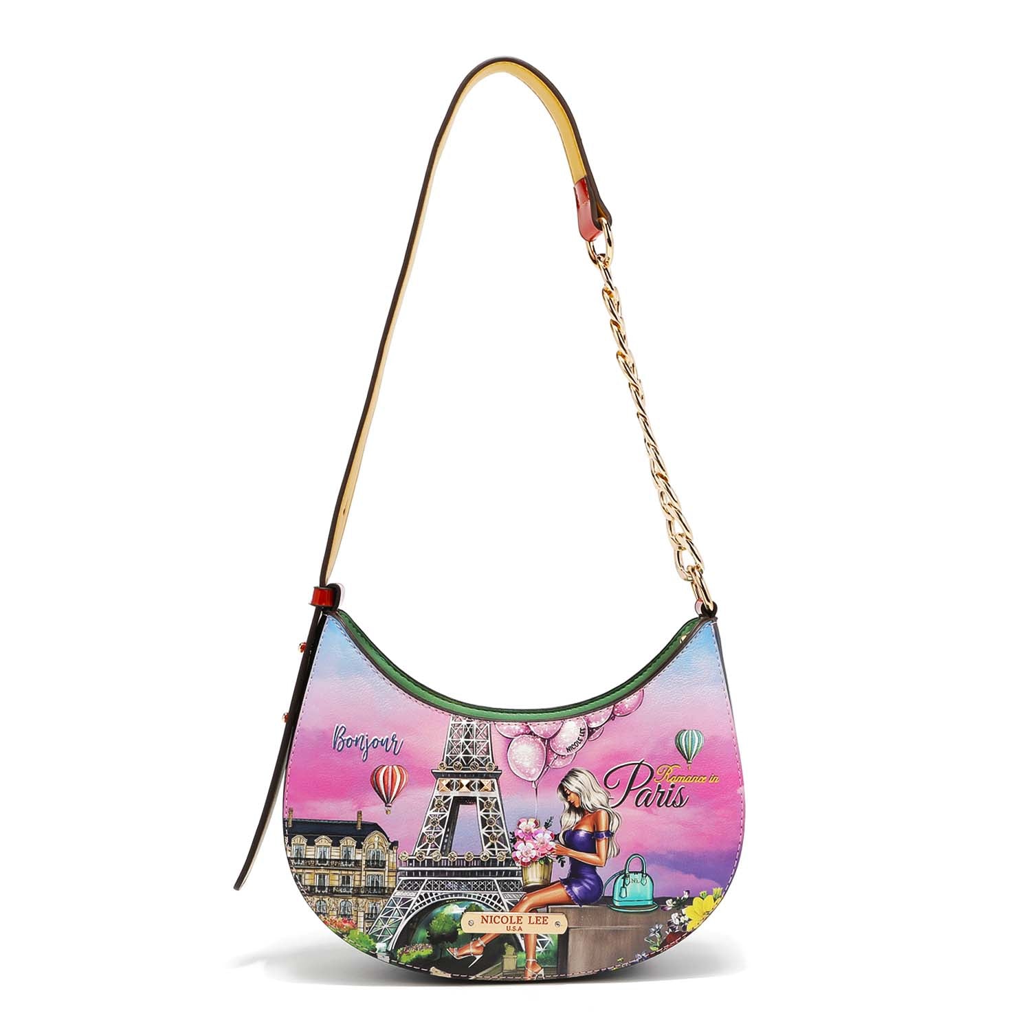 Umhängetasche mit Halbkettenband