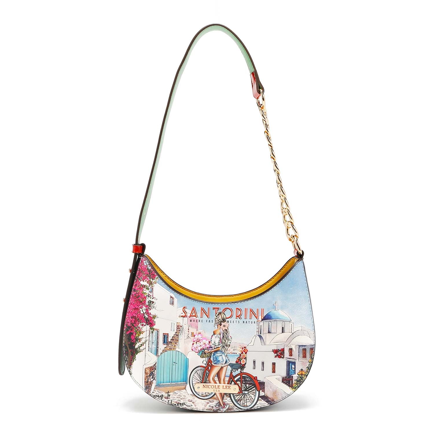 Borsa a tracolla con mezza catena