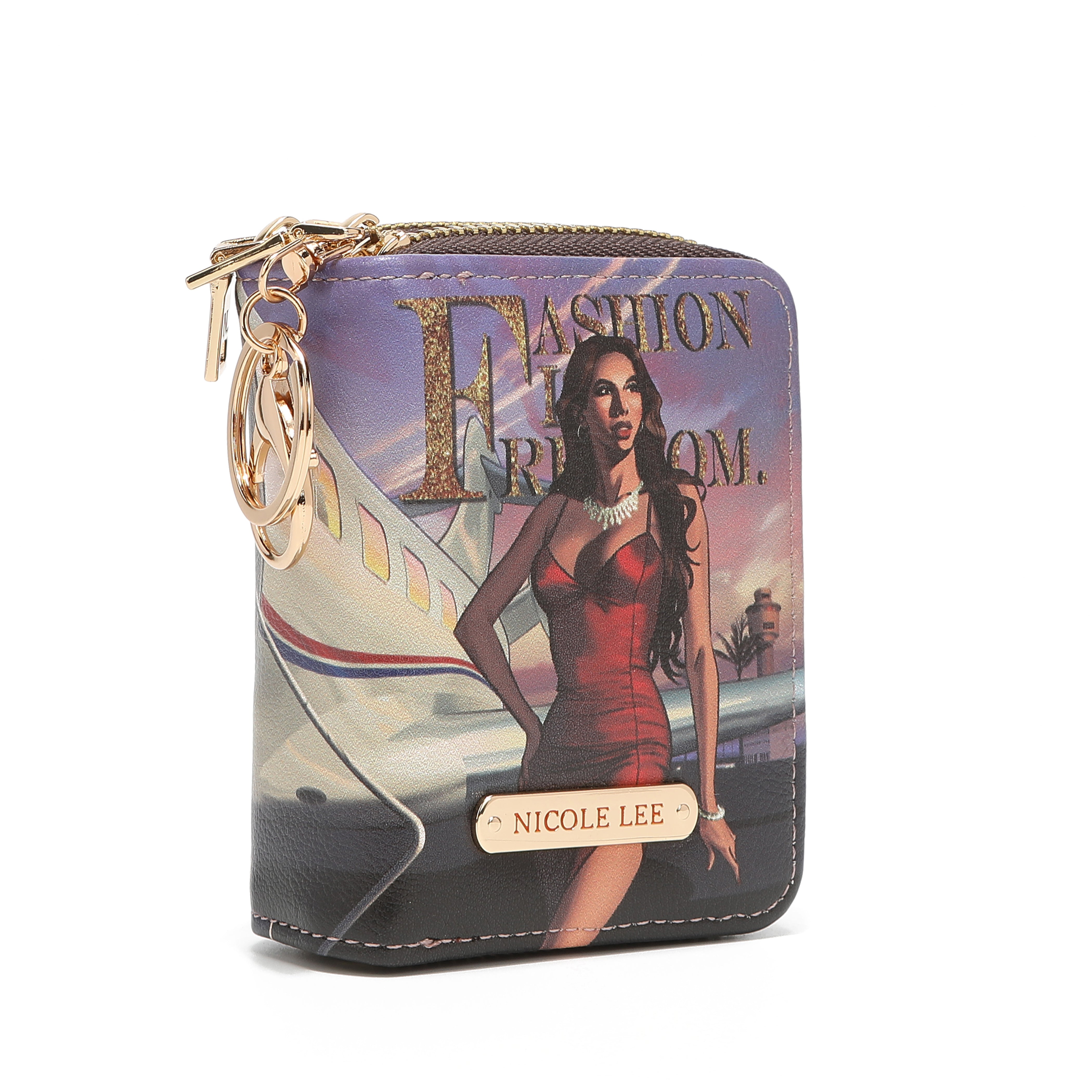 Modefunktionales Portfolio für Doppelzip -Karten