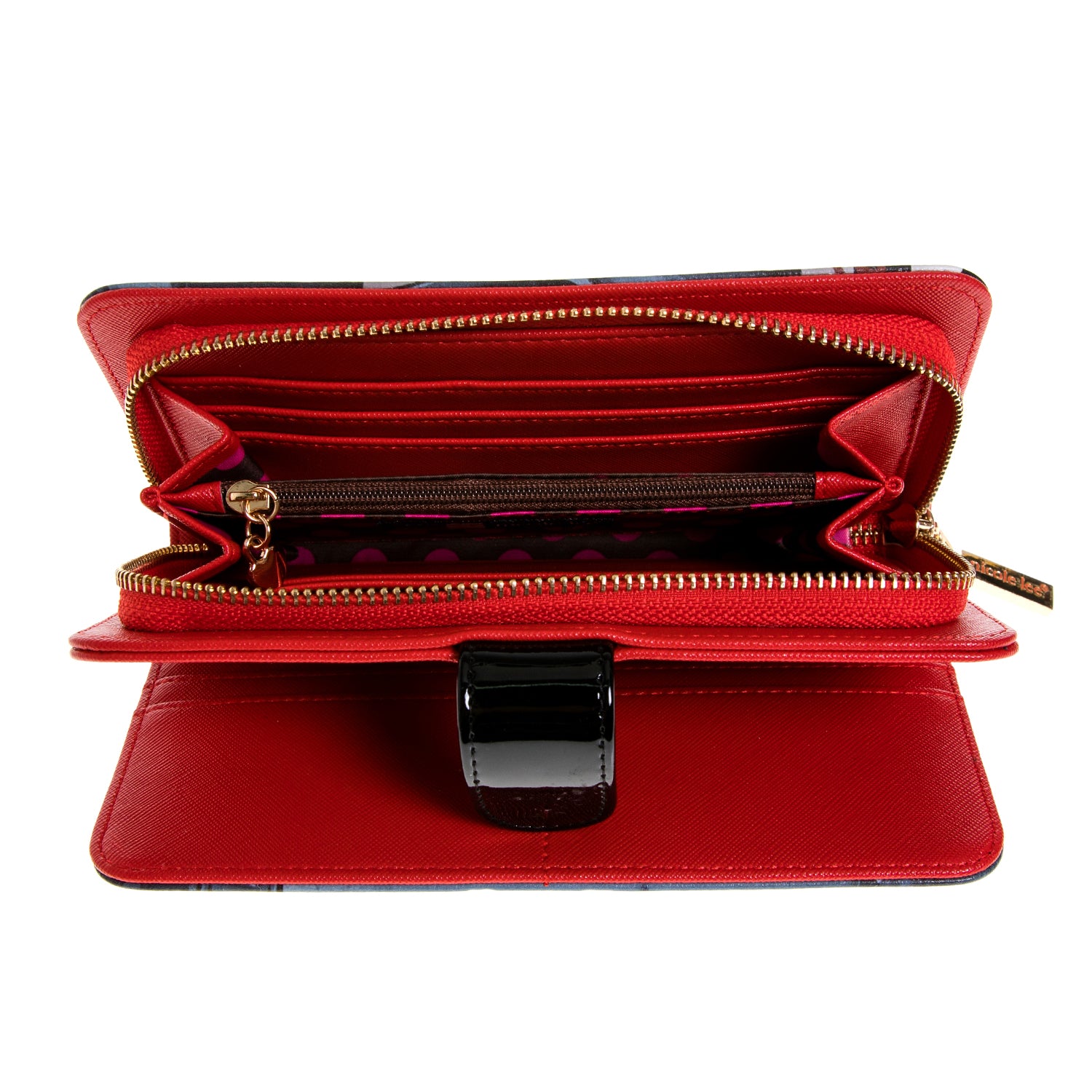 Mode gedrucktes Portfolio mit Reißverschluss