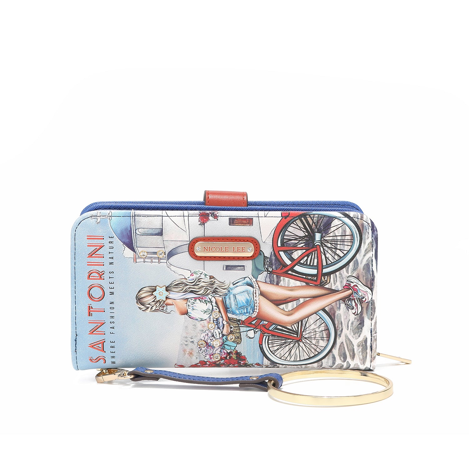 Mode gedrucktes Portfolio mit Reißverschluss