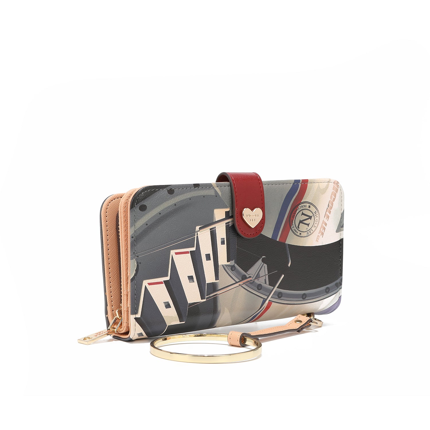 Mode gedrucktes Portfolio mit Reißverschluss