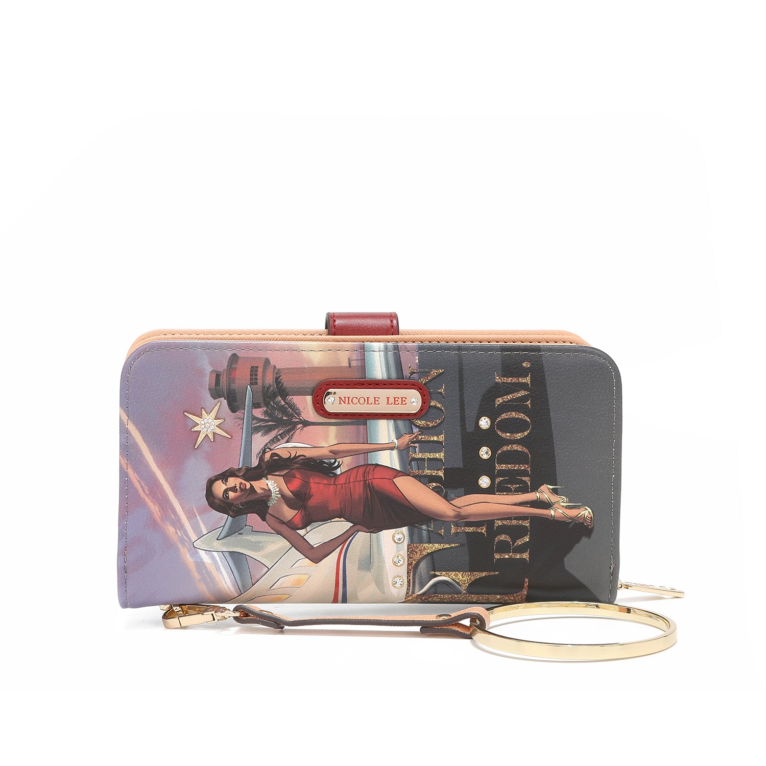 Mode gedrucktes Portfolio mit Reißverschluss