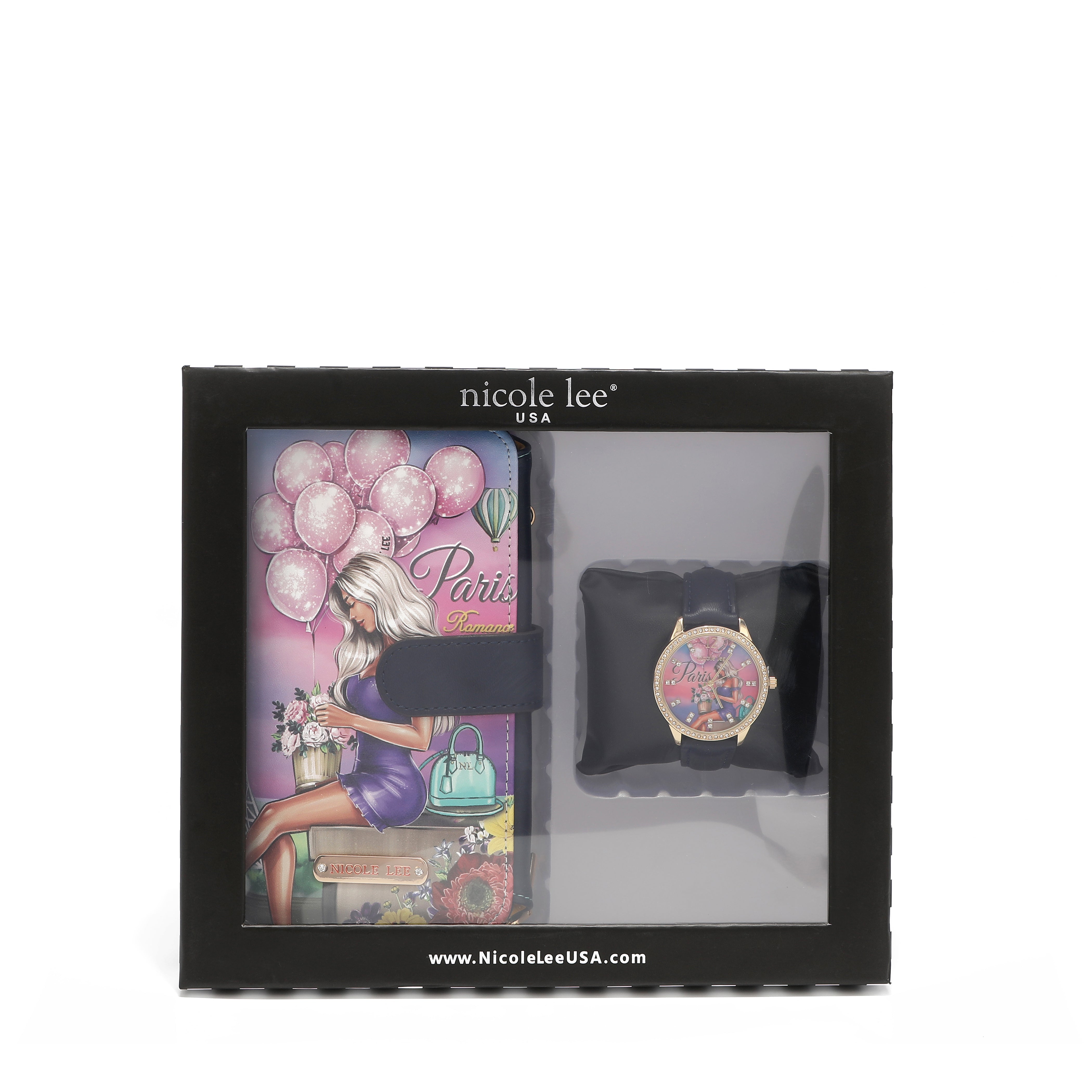 JUEGO DE ACCESORIOS DE 2 PIEZAS (RELOJ, FUNDA PARA TELÉFONO + CARTERA BANDOLERA)