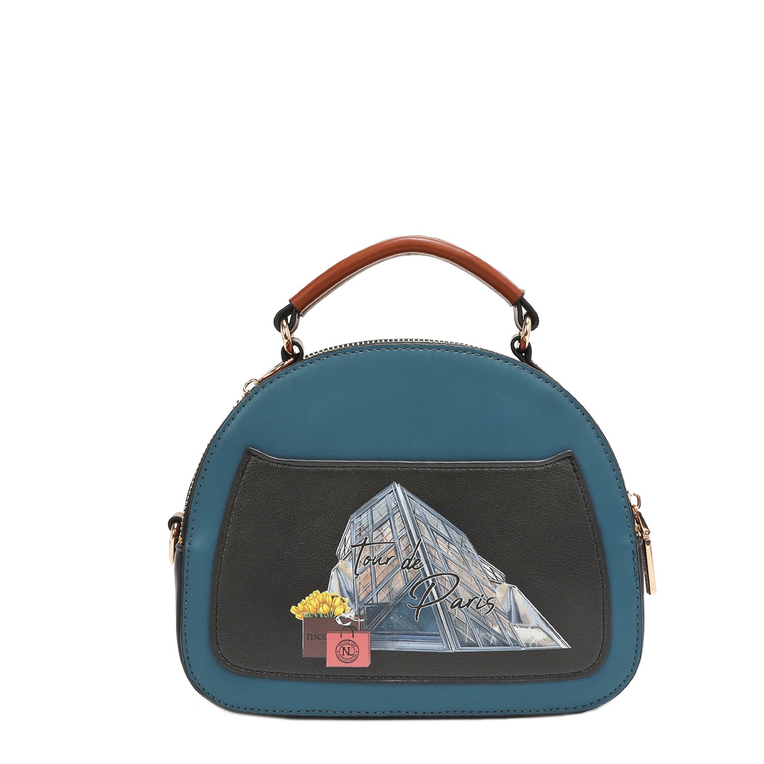 OVALE UMHÄNGETASCHE „TOUR DE PARIS“.