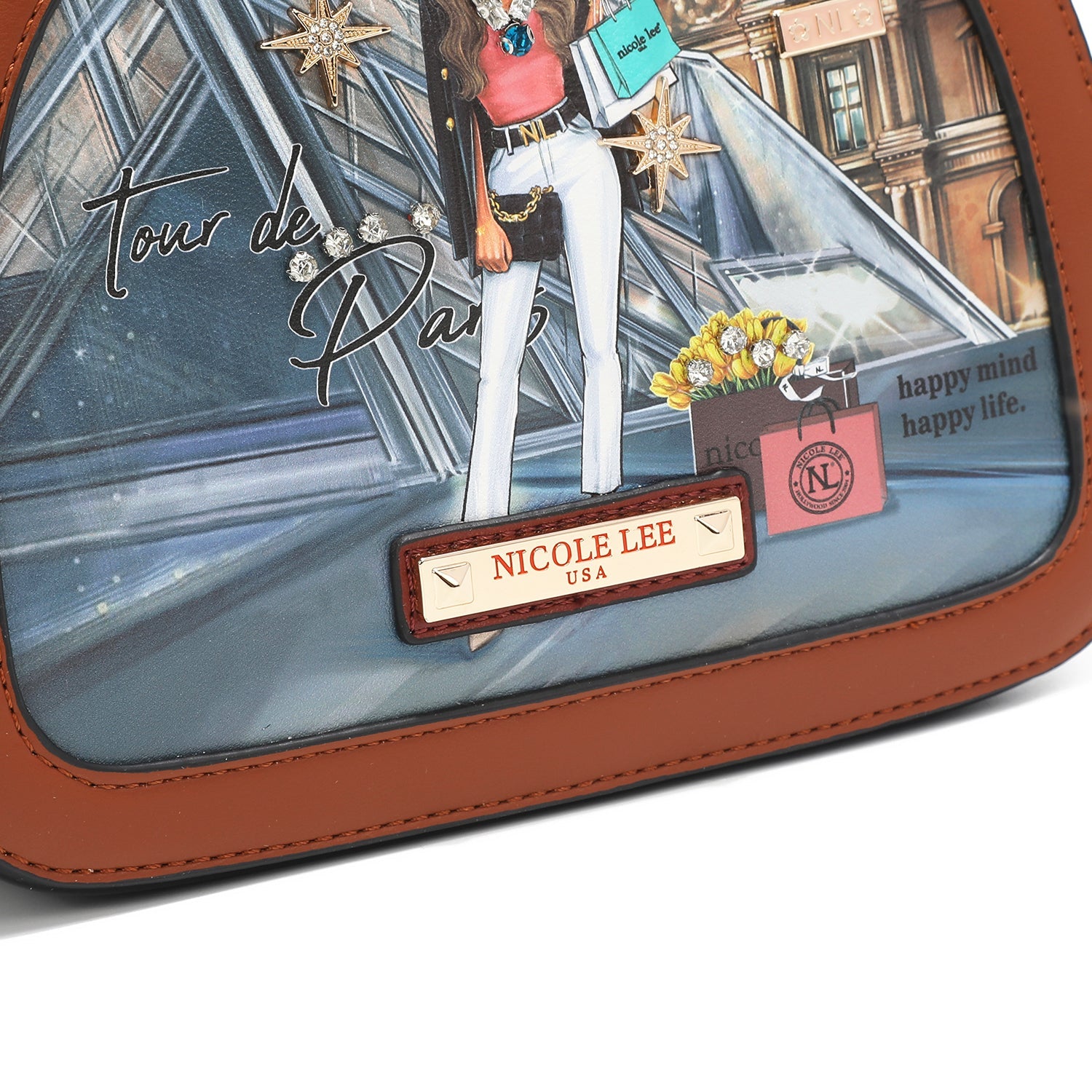 OVALE UMHÄNGETASCHE „TOUR DE PARIS“.