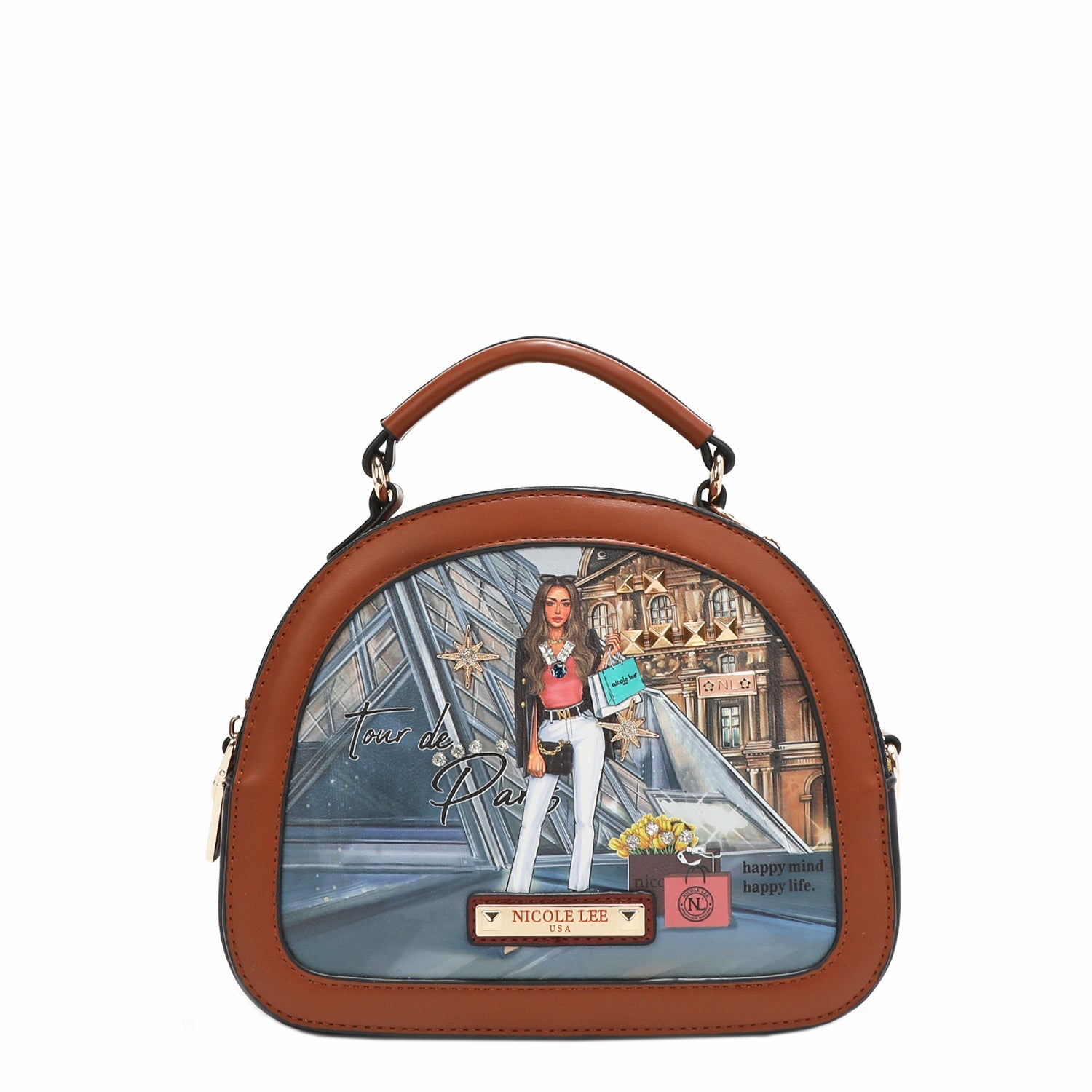OVALE UMHÄNGETASCHE „TOUR DE PARIS“.
