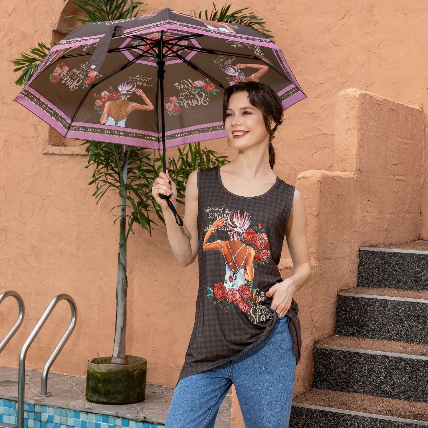 NICOLE LEE TUNICA TOP CON BRILLANTINI (<tc>LADIES NIGHT OUT</tc>)